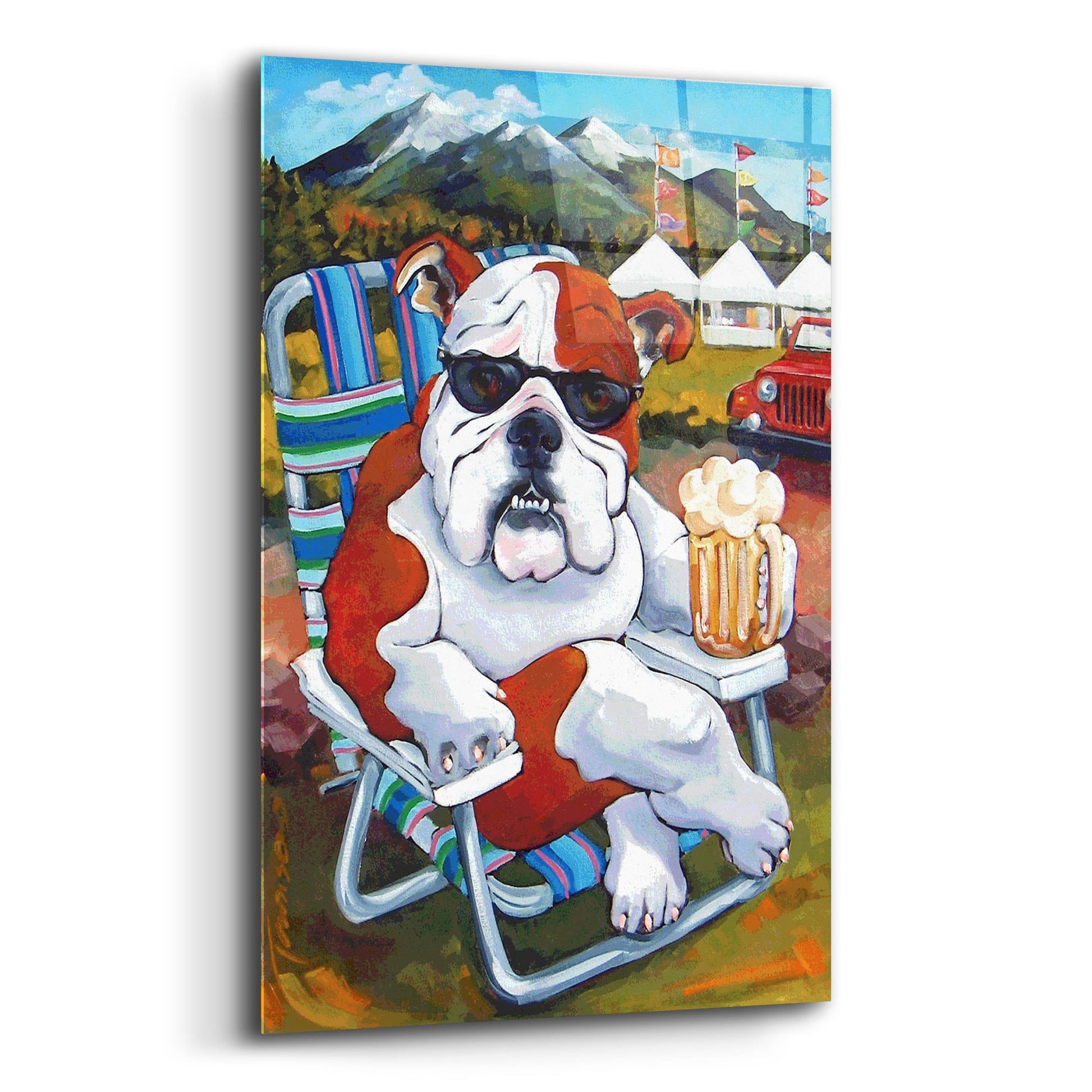 Epic Art 'Bully For Beer Fest' by CR Townsend, Acrylic Glass Wall Art,12x16