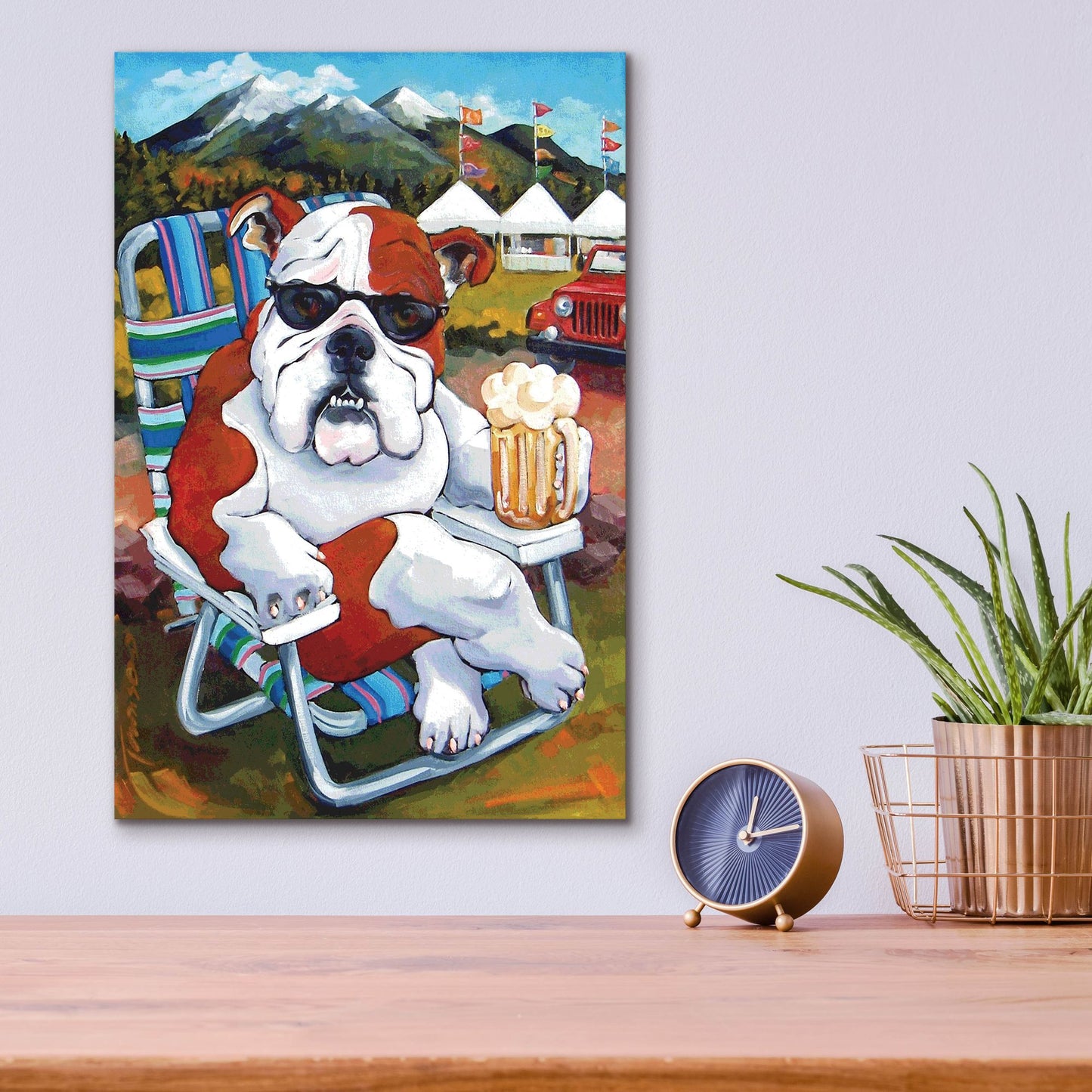 Epic Art 'Bully For Beer Fest' by CR Townsend, Acrylic Glass Wall Art,12x16