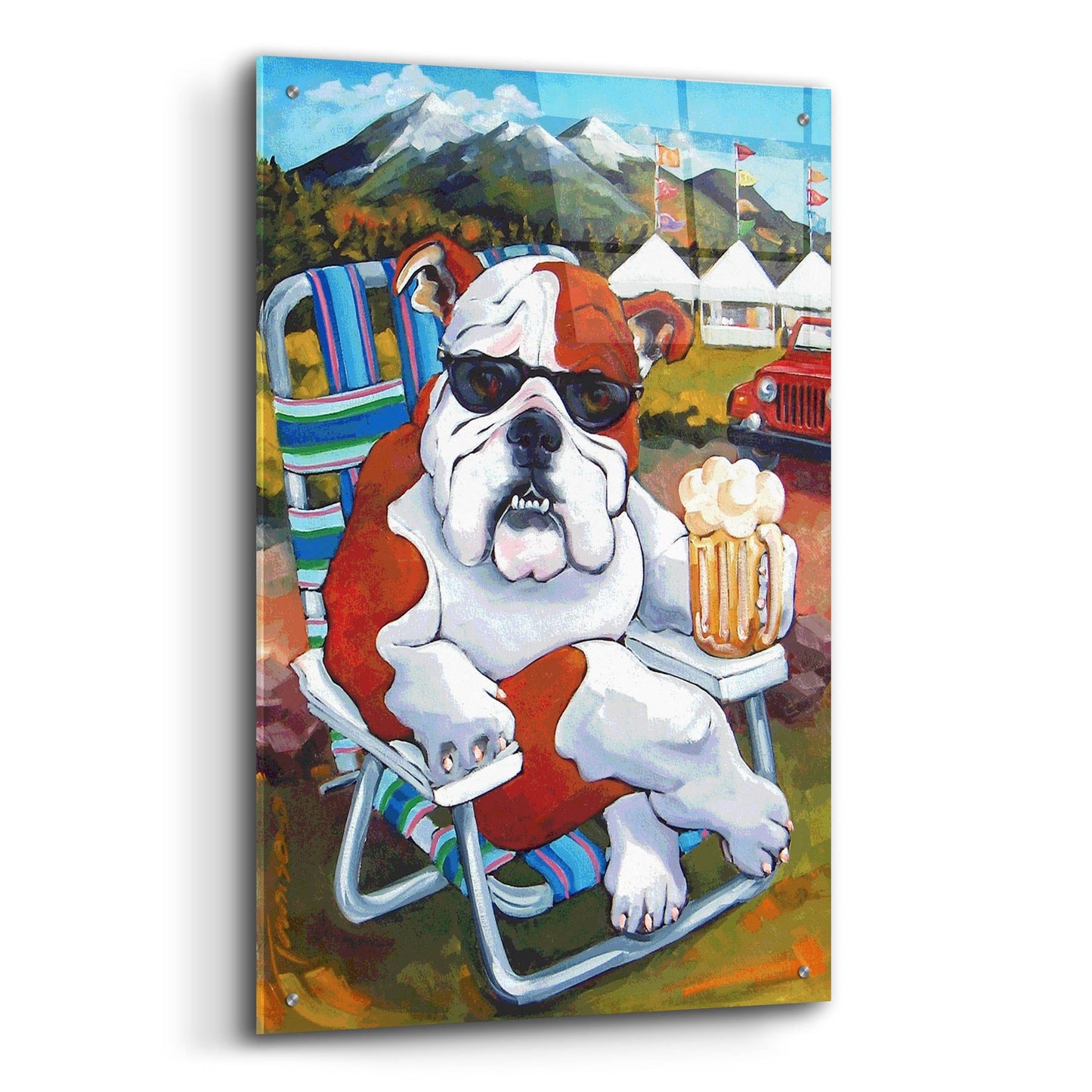 Epic Art 'Bully For Beer Fest' by CR Townsend, Acrylic Glass Wall Art,24x36