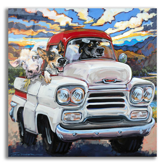 Epic Art 'Cattle Drive' by CR Townsend, Acrylic Glass Wall Art