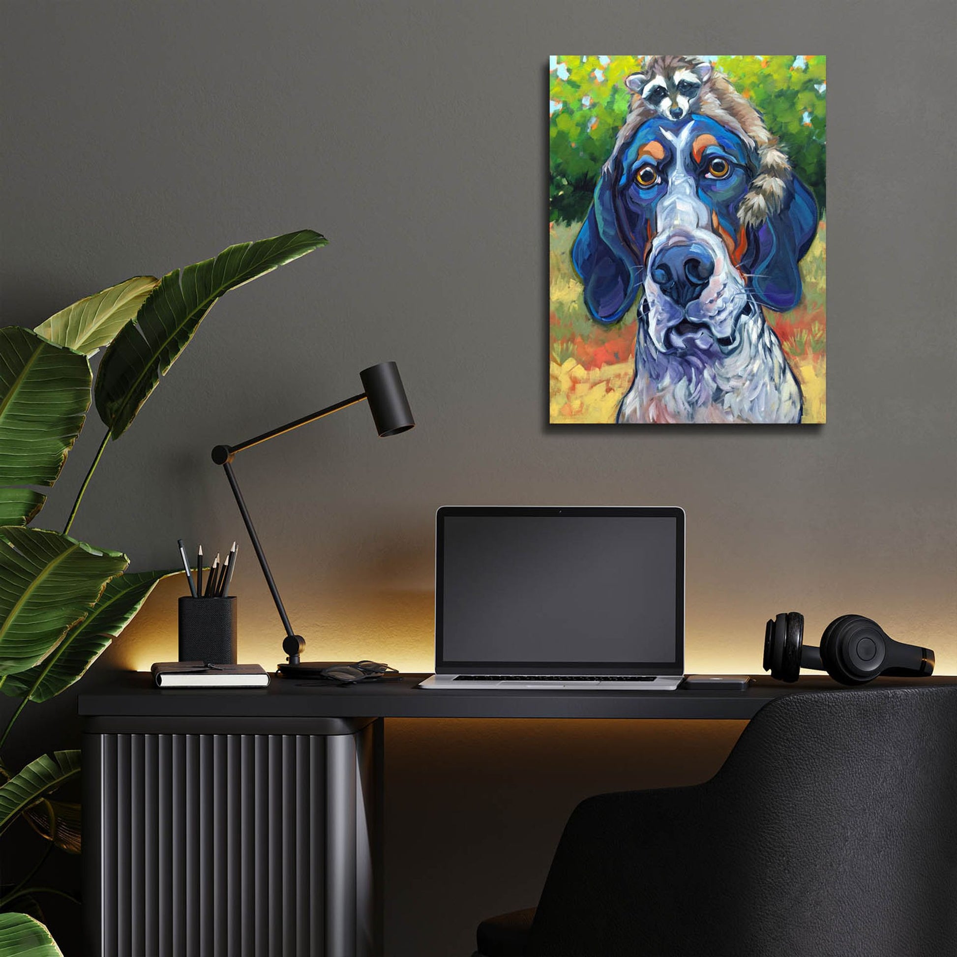 Epic Art 'Coonhound' by CR Townsend, Acrylic Glass Wall Art,12x16