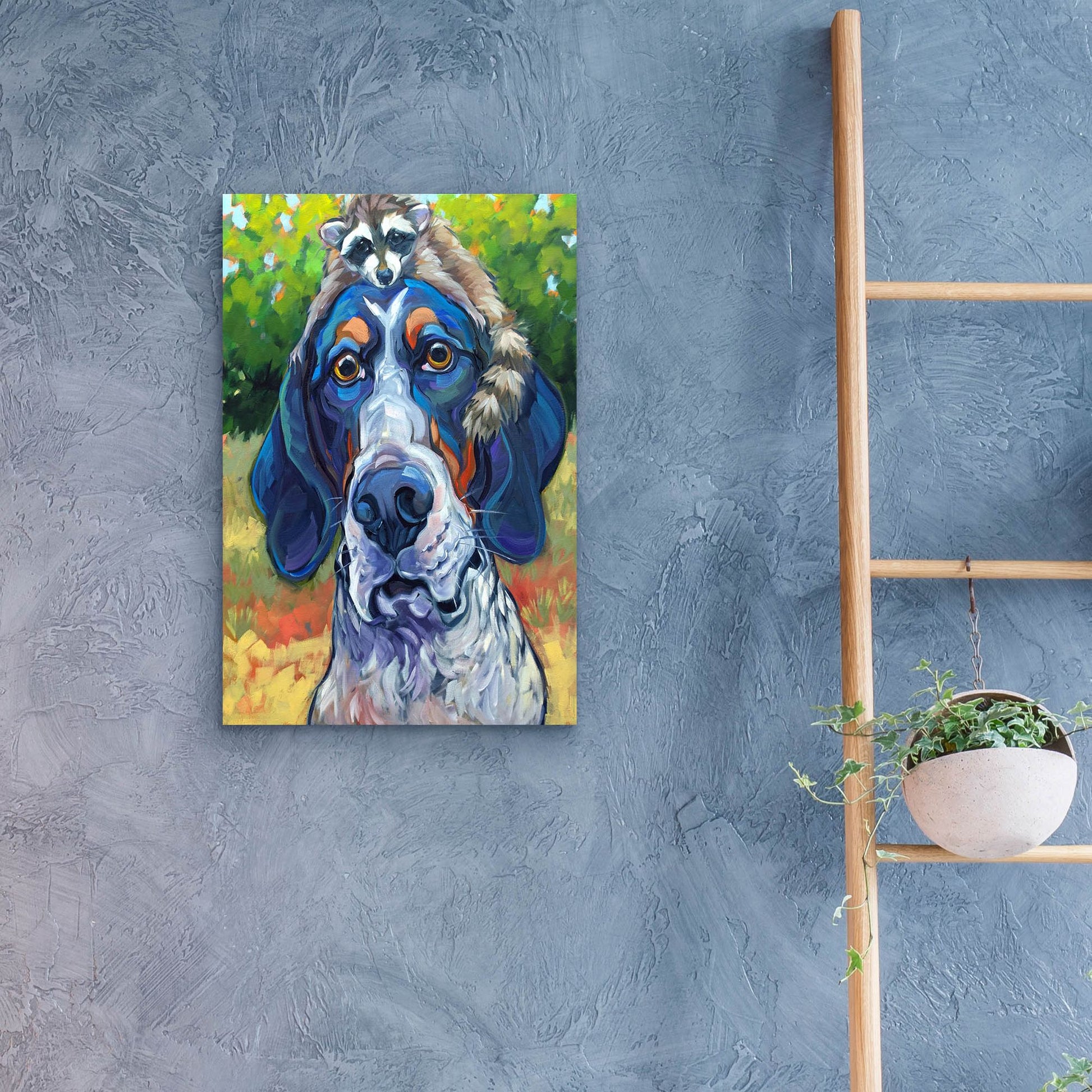 Epic Art 'Coonhound' by CR Townsend, Acrylic Glass Wall Art,16x24