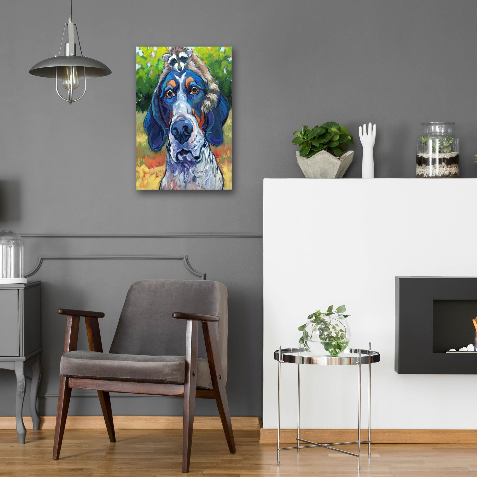 Epic Art 'Coonhound' by CR Townsend, Acrylic Glass Wall Art,16x24