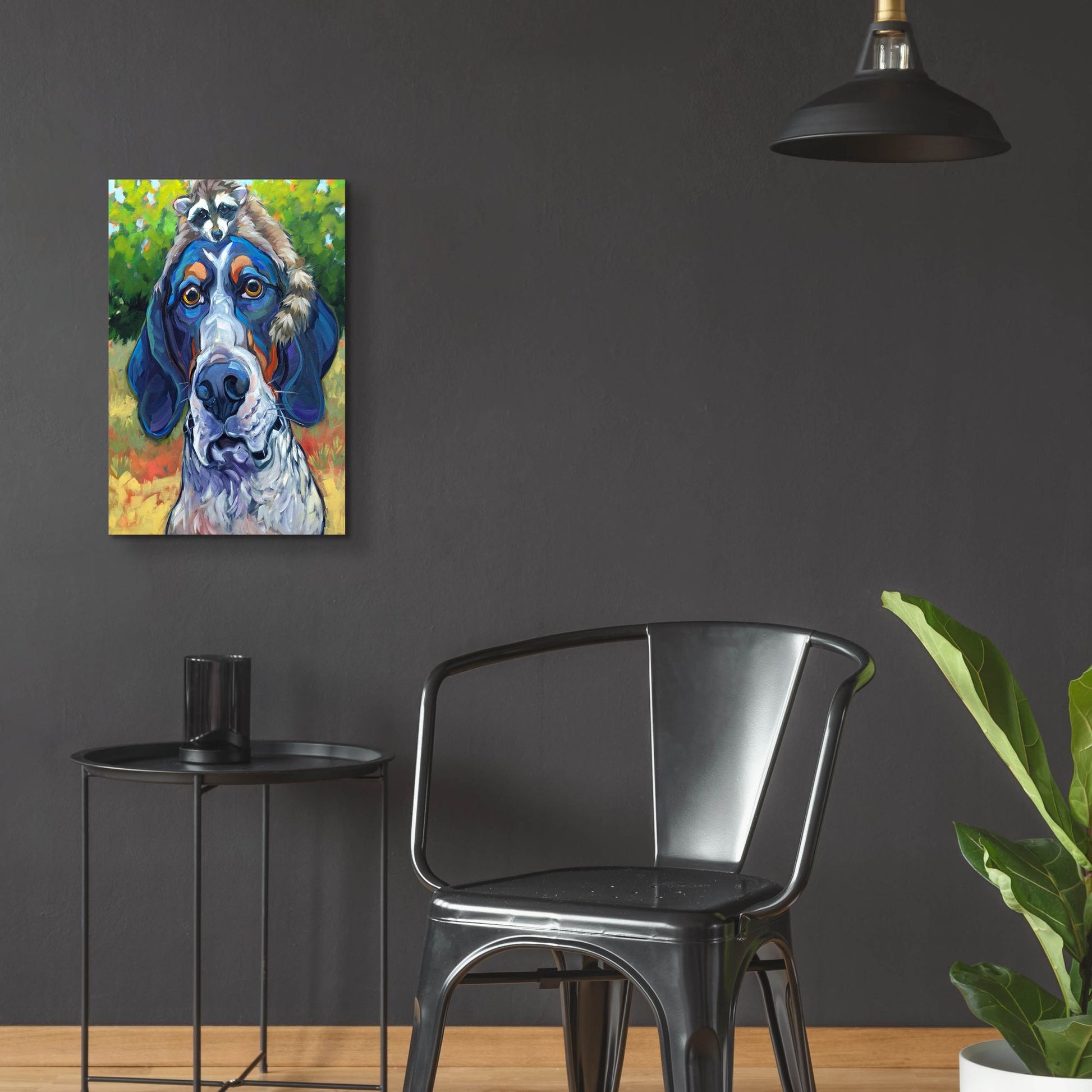 Epic Art 'Coonhound' by CR Townsend, Acrylic Glass Wall Art,16x24