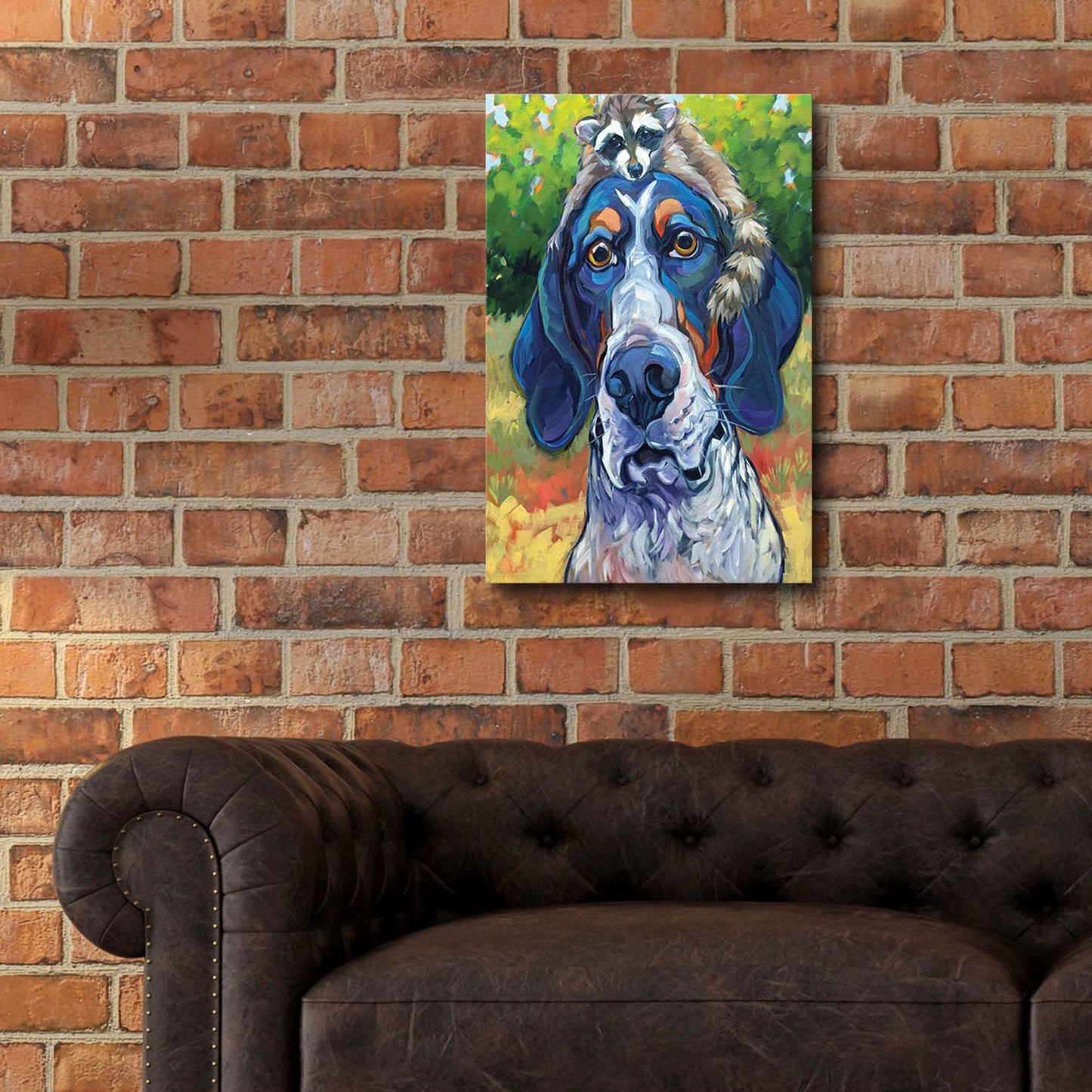 Epic Art 'Coonhound' by CR Townsend, Acrylic Glass Wall Art,16x24