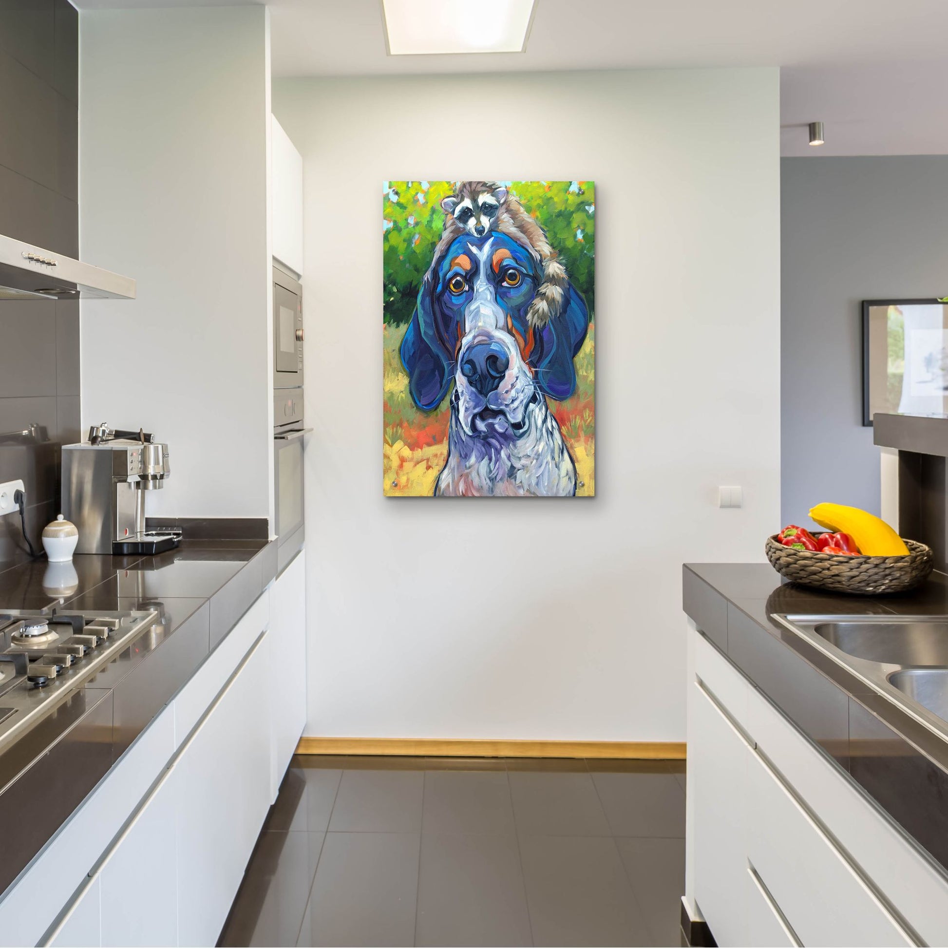 Epic Art 'Coonhound' by CR Townsend, Acrylic Glass Wall Art,24x36