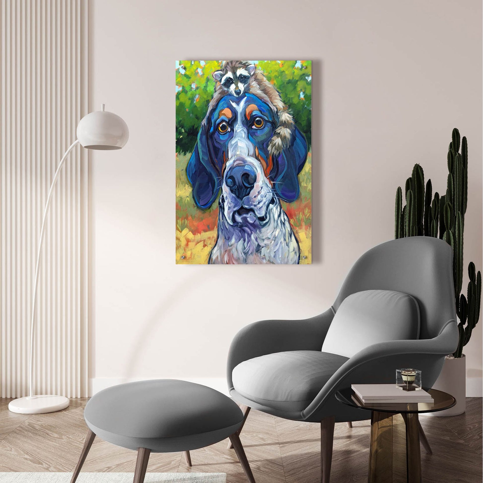 Epic Art 'Coonhound' by CR Townsend, Acrylic Glass Wall Art,24x36