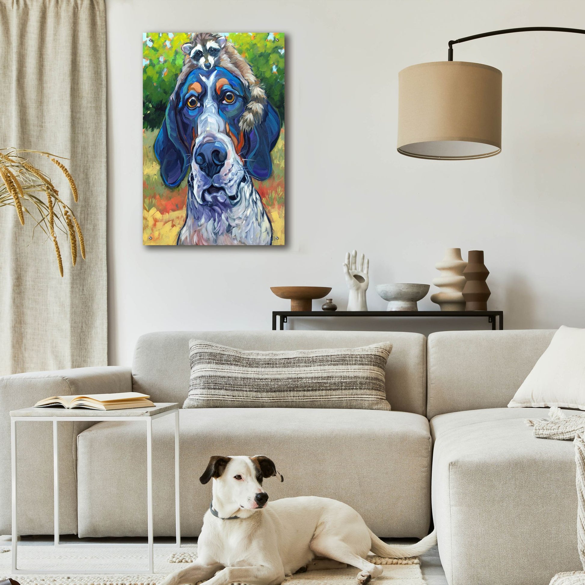 Epic Art 'Coonhound' by CR Townsend, Acrylic Glass Wall Art,24x36