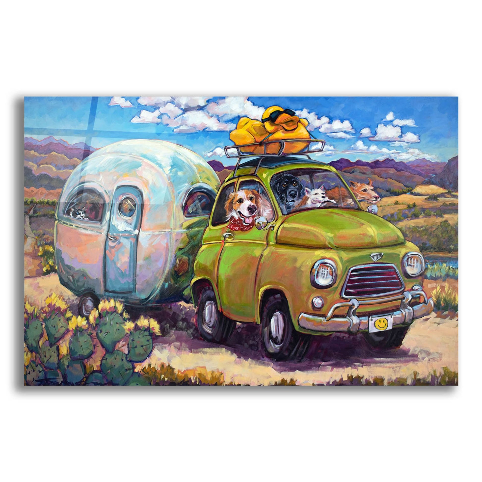 Epic Art 'Duck And Cover' by CR Townsend, Acrylic Glass Wall Art