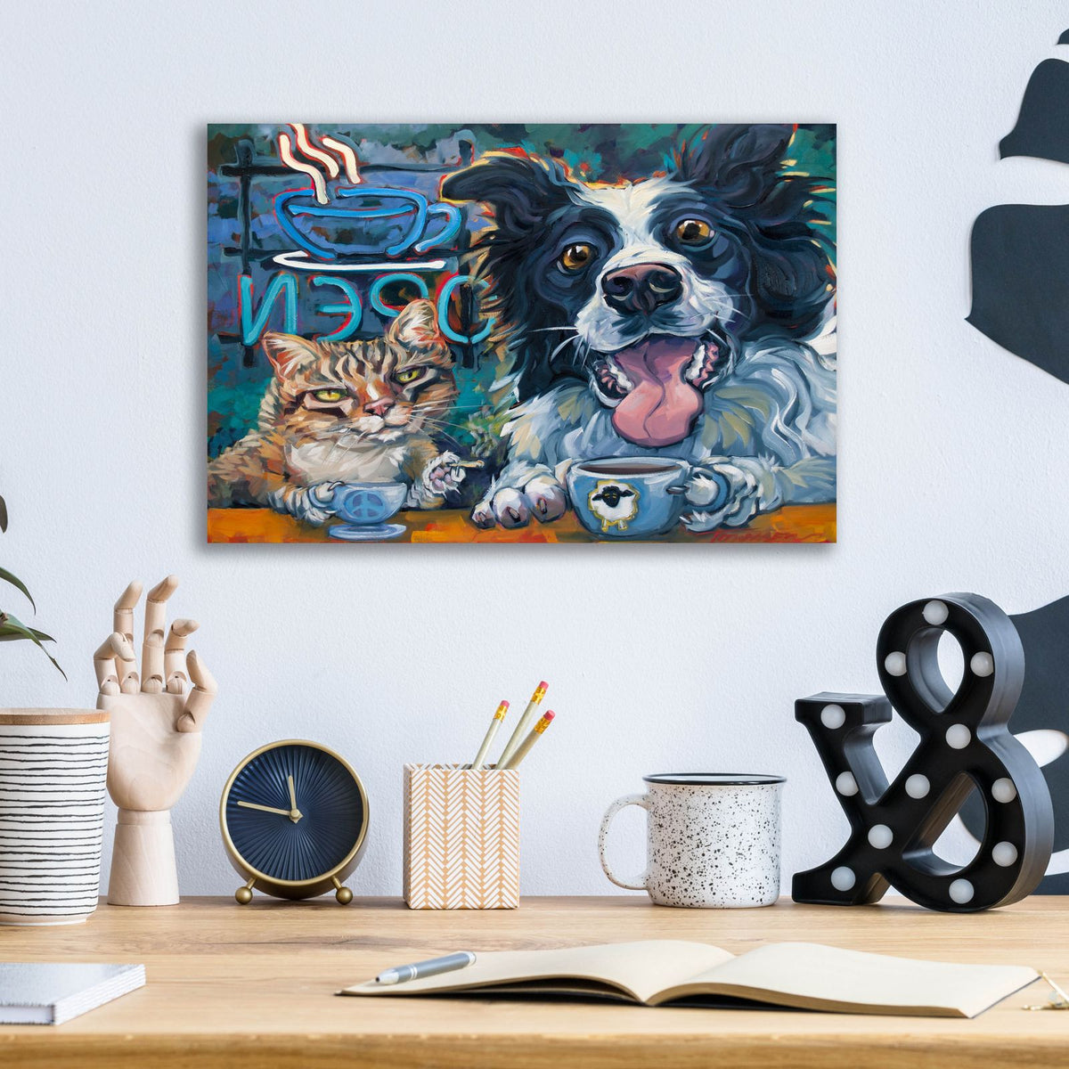 Dude Chill 2 by CR Townsend - 16x12 acrylic wall art in a room