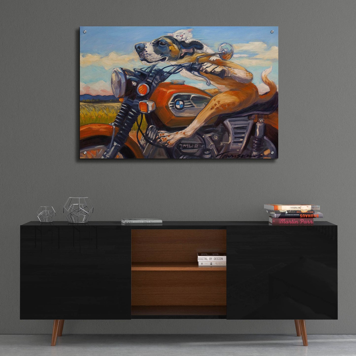 Epic Art 'Fast And Furriest' by CR Townsend, Acrylic Glass Wall Art,36x24