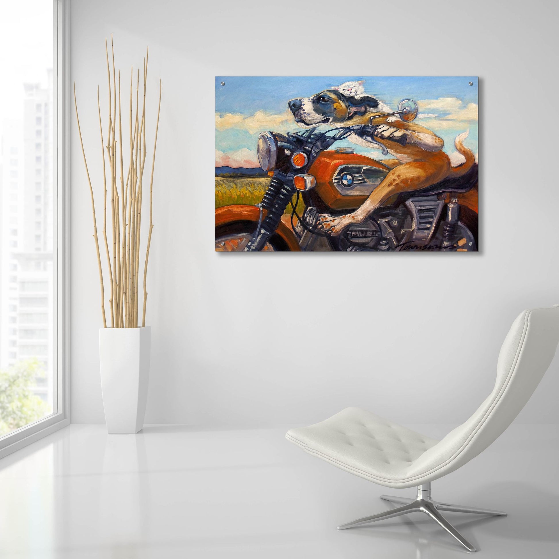 Epic Art 'Fast And Furriest' by CR Townsend, Acrylic Glass Wall Art,36x24