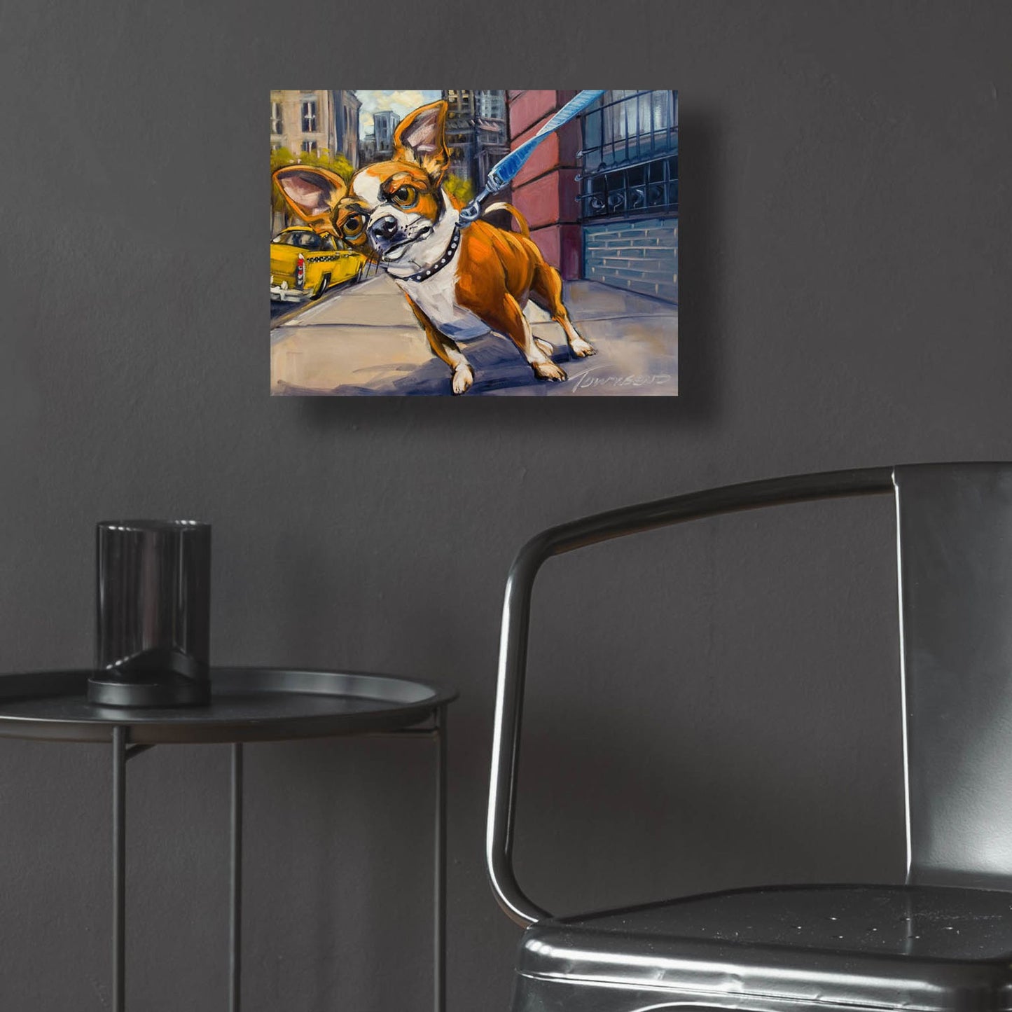 Epic Art 'Fetch Cab' by CR Townsend, Acrylic Glass Wall Art,16x12