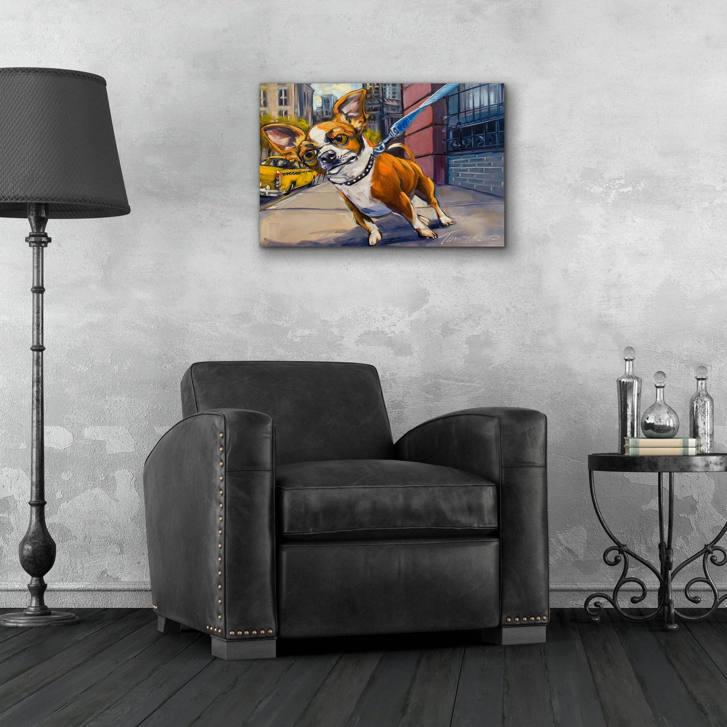 Epic Art 'Fetch Cab' by CR Townsend, Acrylic Glass Wall Art,24x16