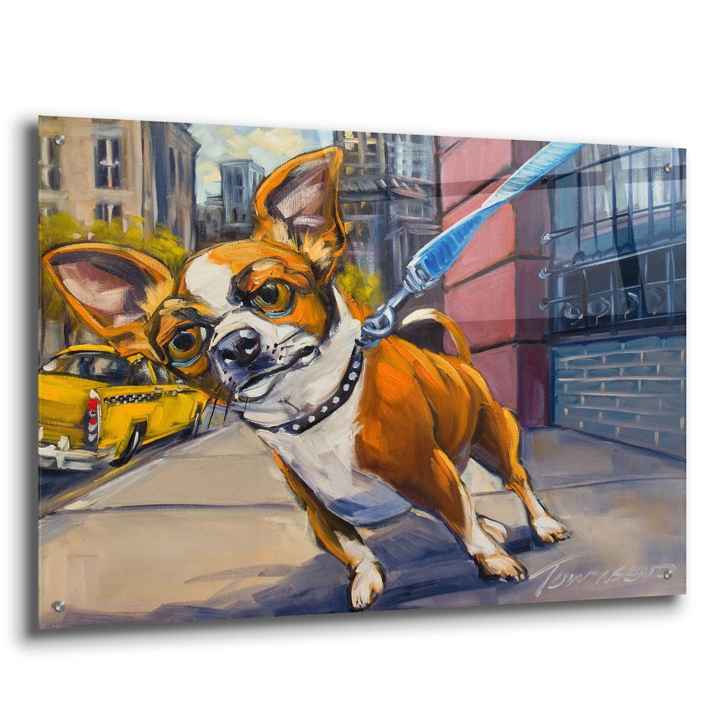 Epic Art 'Fetch Cab' by CR Townsend, Acrylic Glass Wall Art,36x24