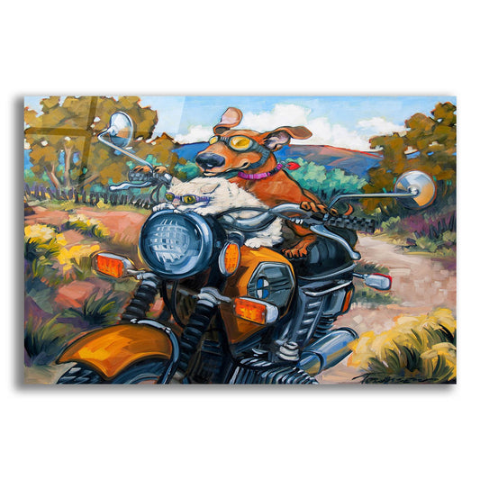 Epic Art 'Have Dog Will Travel' by CR Townsend, Acrylic Glass Wall Art