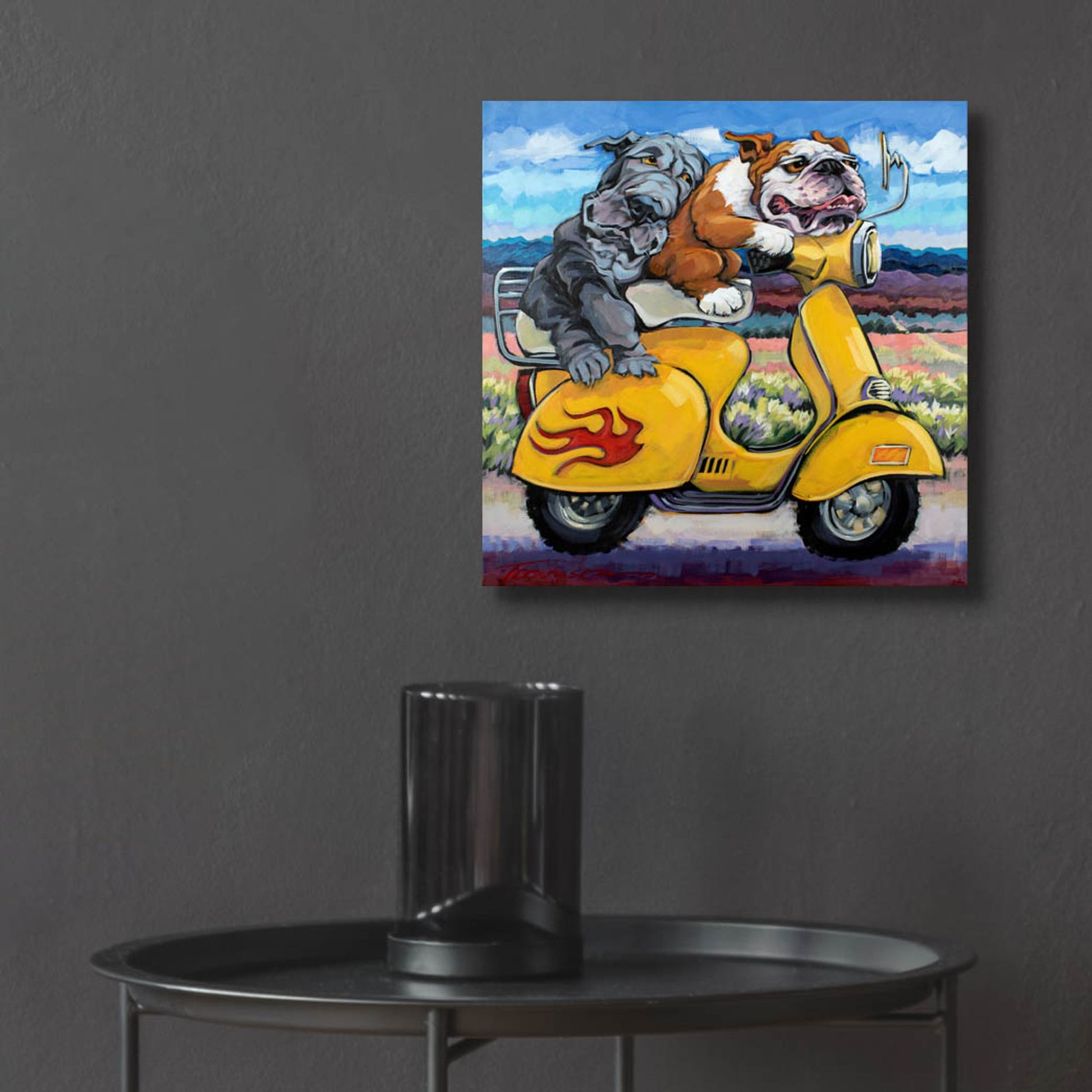 Epic Art 'On The Road Again' by CR Townsend, Acrylic Glass Wall Art,12x12