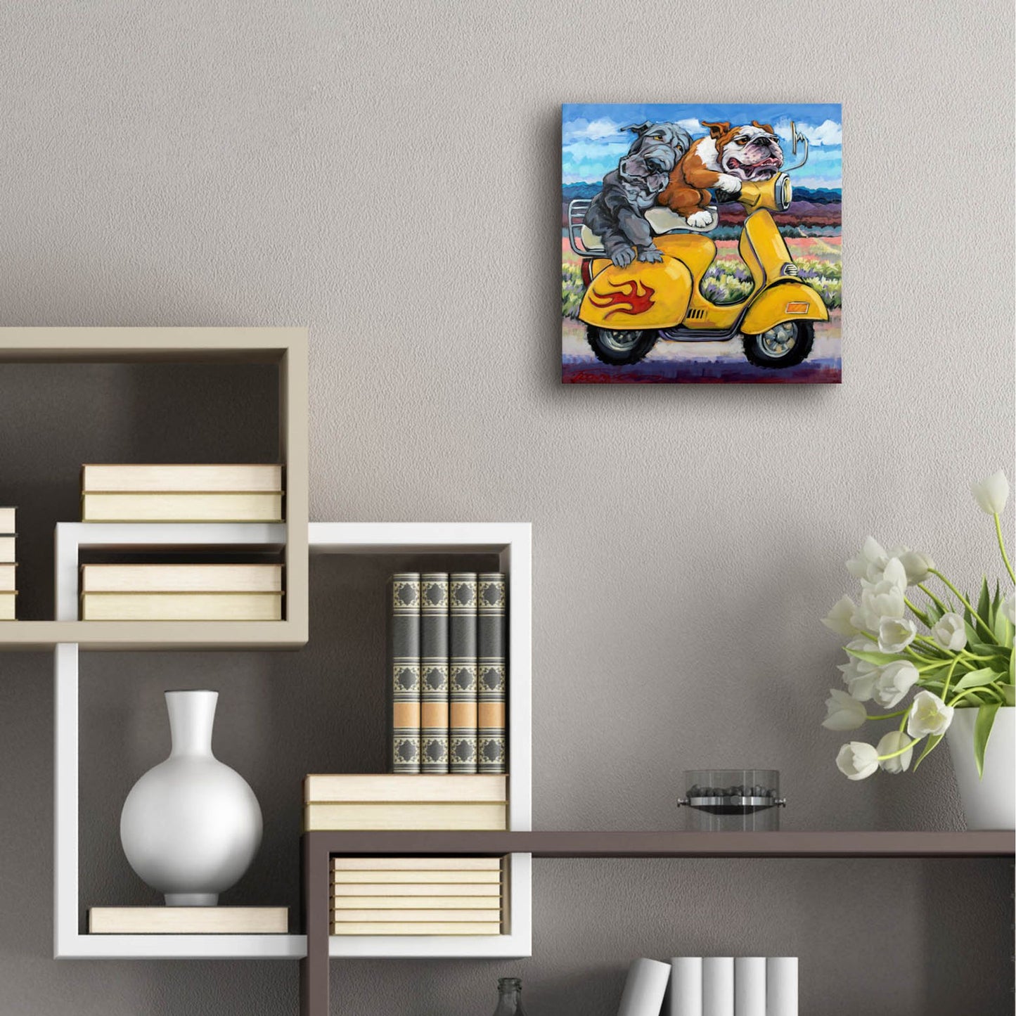 Epic Art 'On The Road Again' by CR Townsend, Acrylic Glass Wall Art,12x12