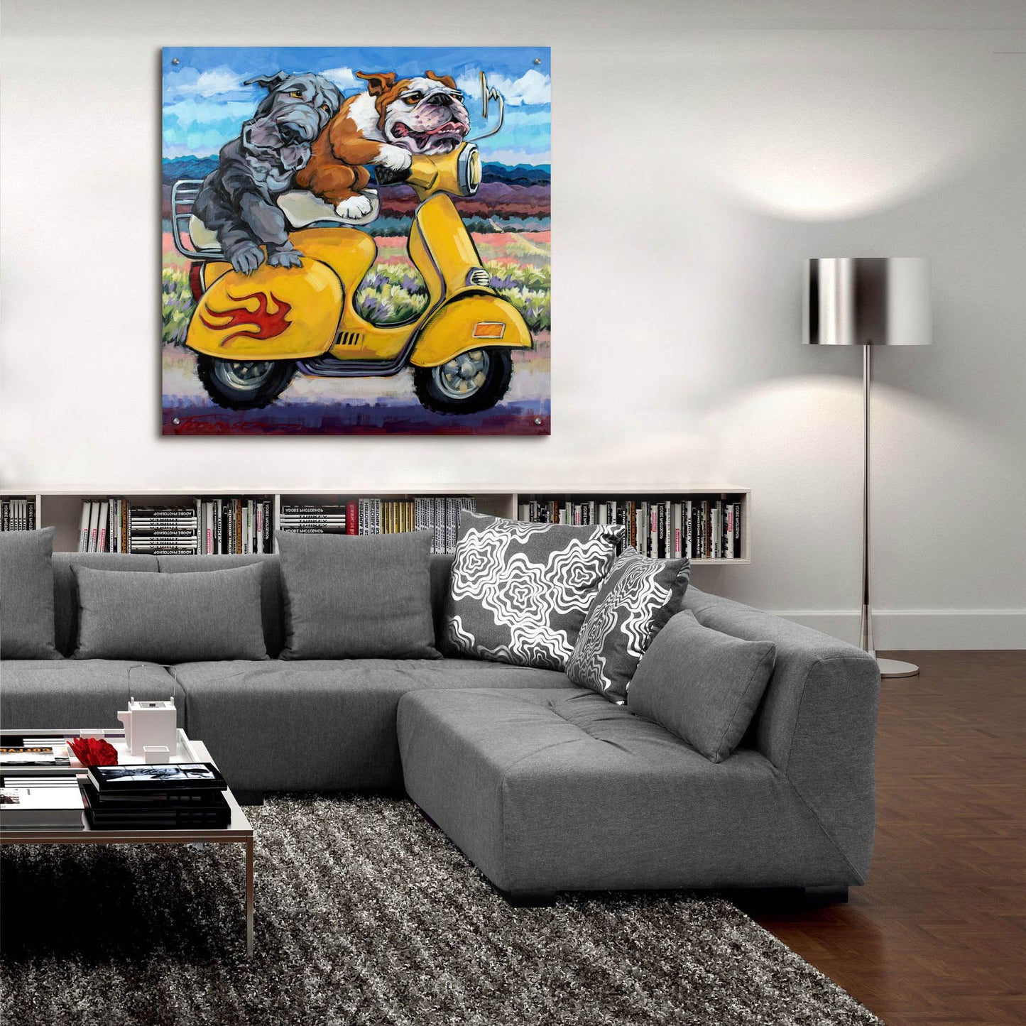 Epic Art 'On The Road Again' by CR Townsend, Acrylic Glass Wall Art,36x36