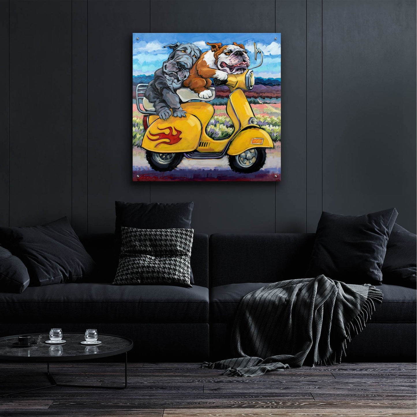 Epic Art 'On The Road Again' by CR Townsend, Acrylic Glass Wall Art,36x36