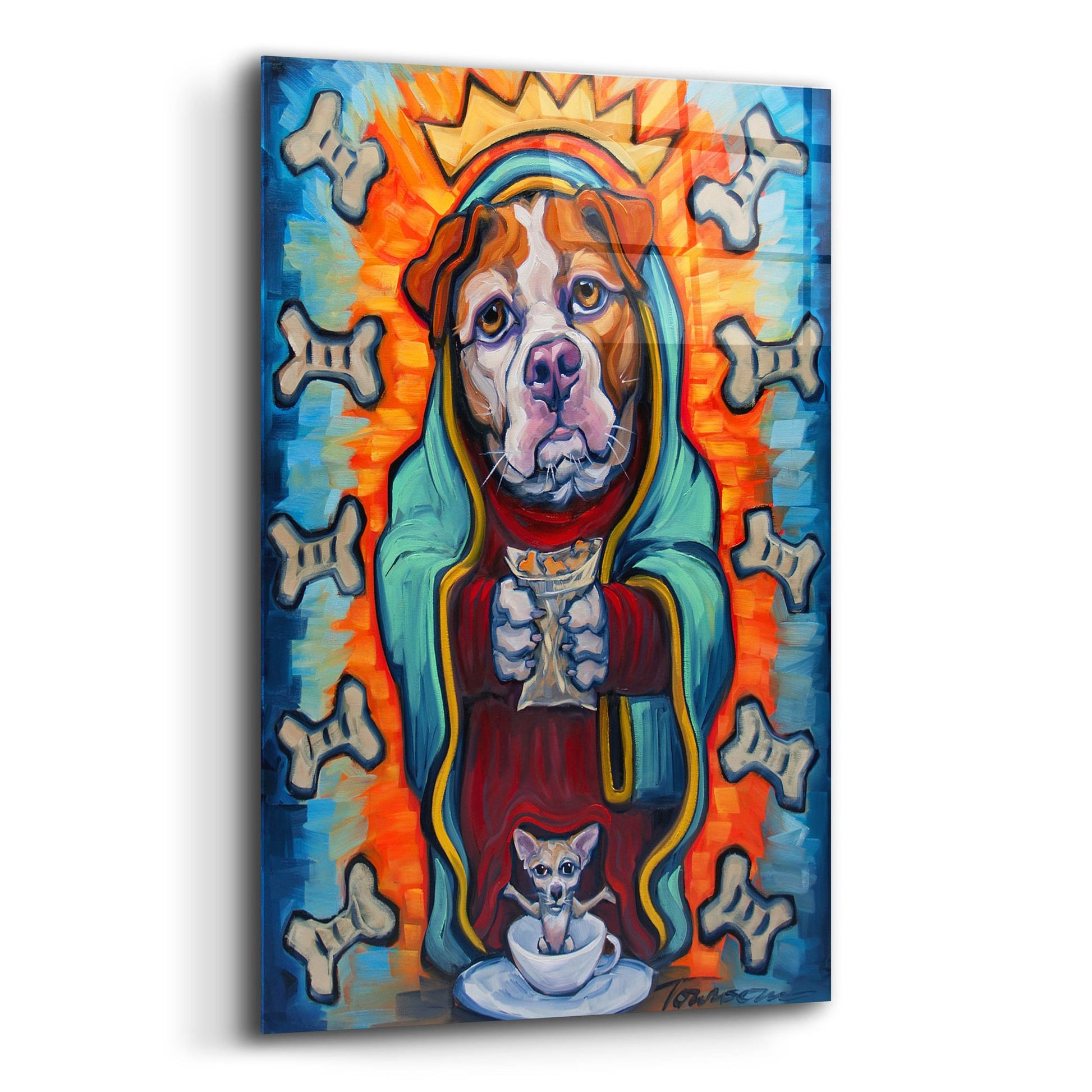 Epic Art 'Our Lady Of Perpetual Dog Biscuits' by CR Townsend, Acrylic Glass Wall Art,12x16