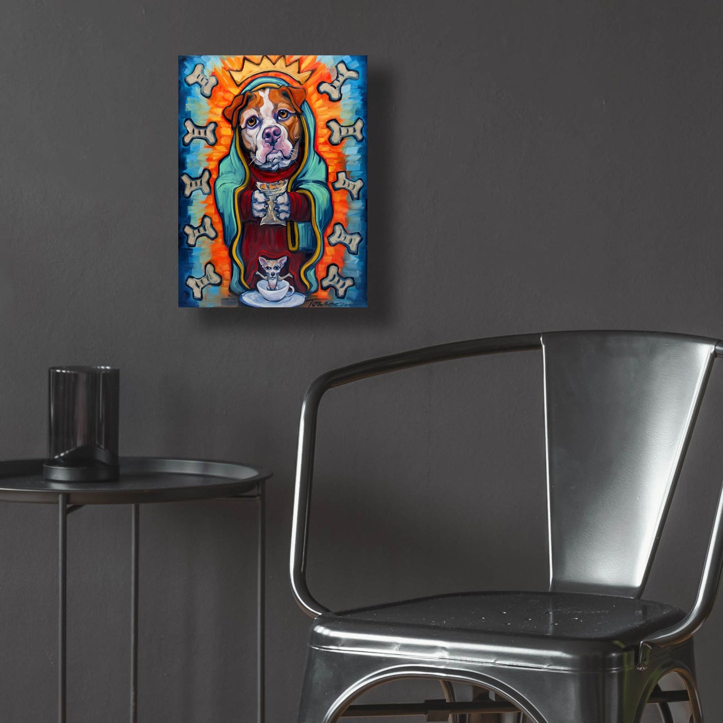 Epic Art 'Our Lady Of Perpetual Dog Biscuits' by CR Townsend, Acrylic Glass Wall Art,12x16