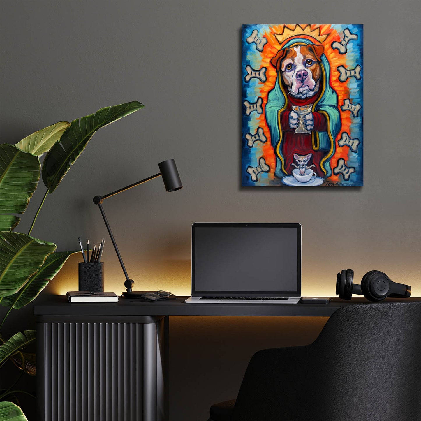 Epic Art 'Our Lady Of Perpetual Dog Biscuits' by CR Townsend, Acrylic Glass Wall Art,12x16