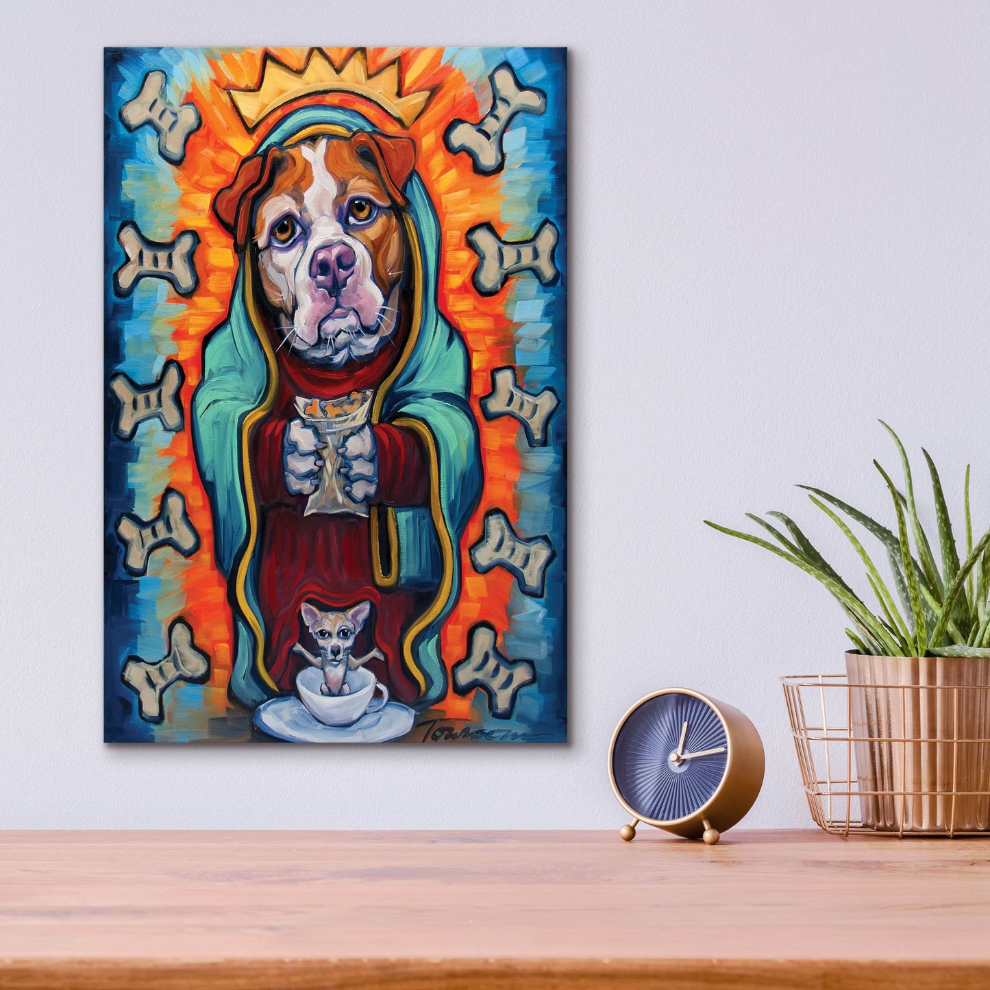 Epic Art 'Our Lady Of Perpetual Dog Biscuits' by CR Townsend, Acrylic Glass Wall Art,12x16