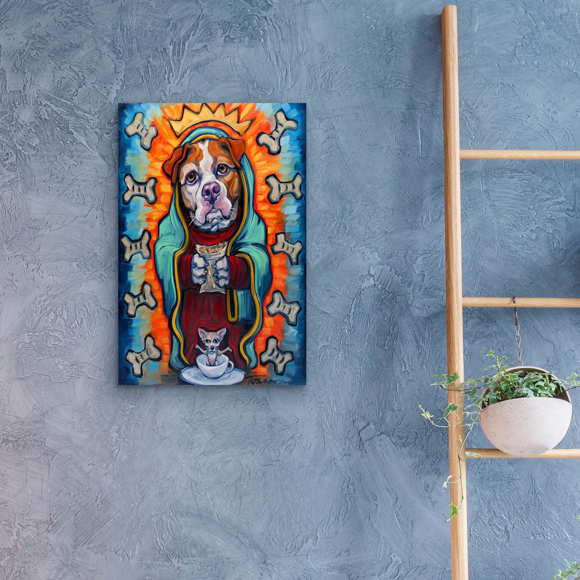 Epic Art 'Our Lady Of Perpetual Dog Biscuits' by CR Townsend, Acrylic Glass Wall Art,16x24