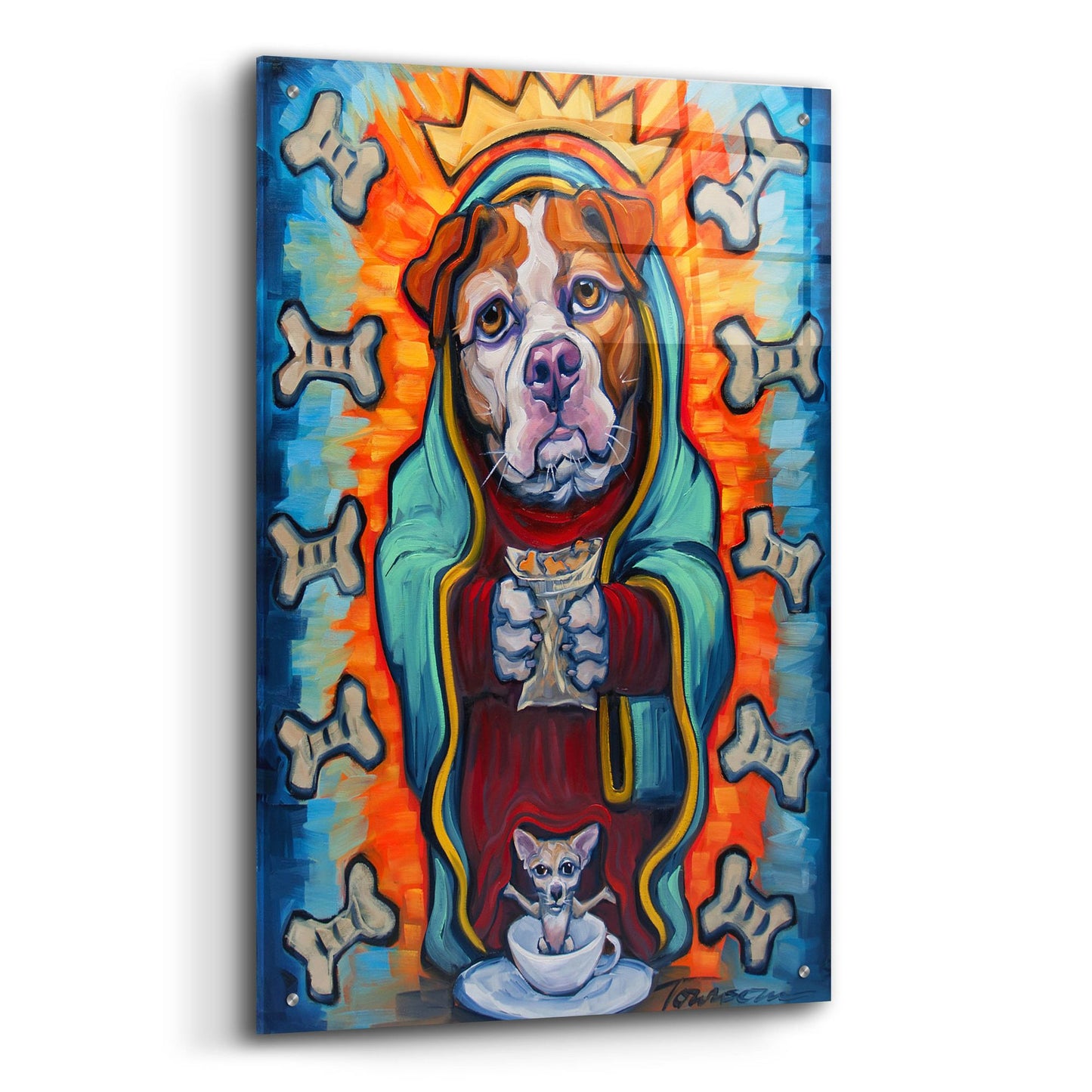 Epic Art 'Our Lady Of Perpetual Dog Biscuits' by CR Townsend, Acrylic Glass Wall Art,24x36