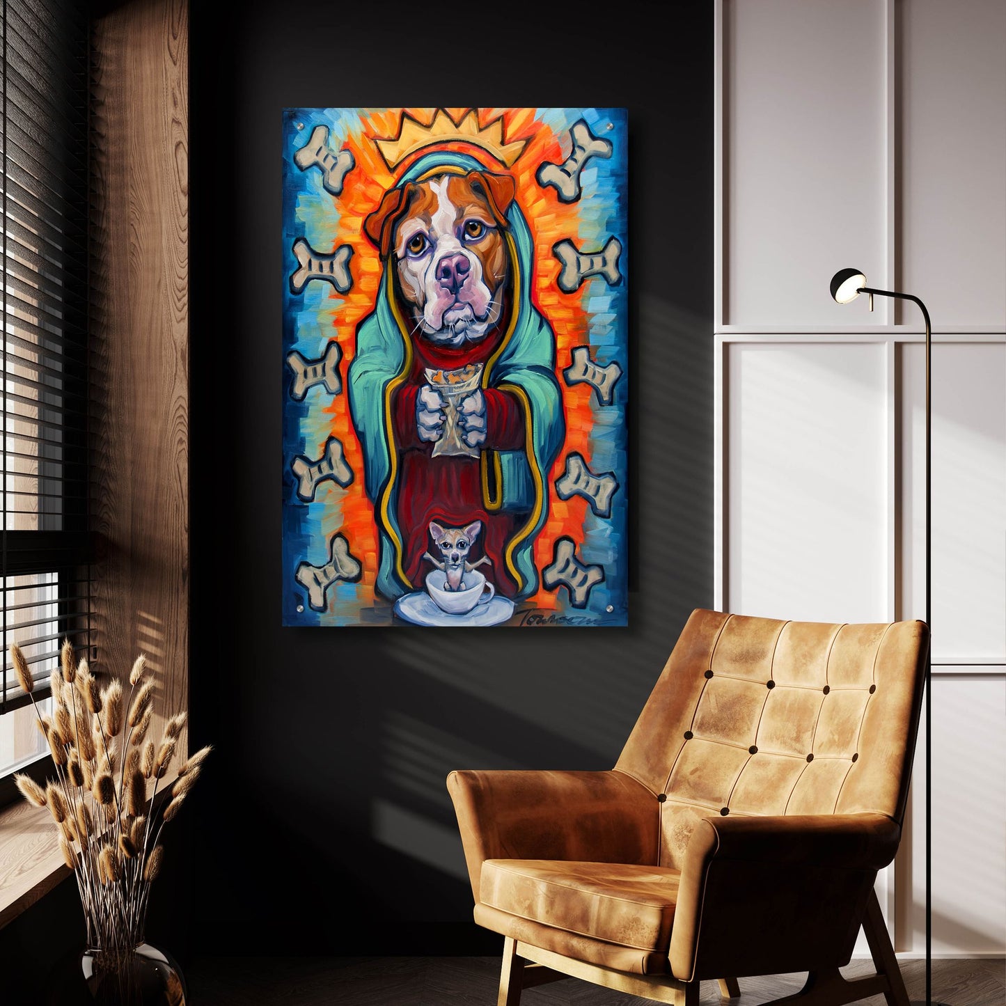 Epic Art 'Our Lady Of Perpetual Dog Biscuits' by CR Townsend, Acrylic Glass Wall Art,24x36