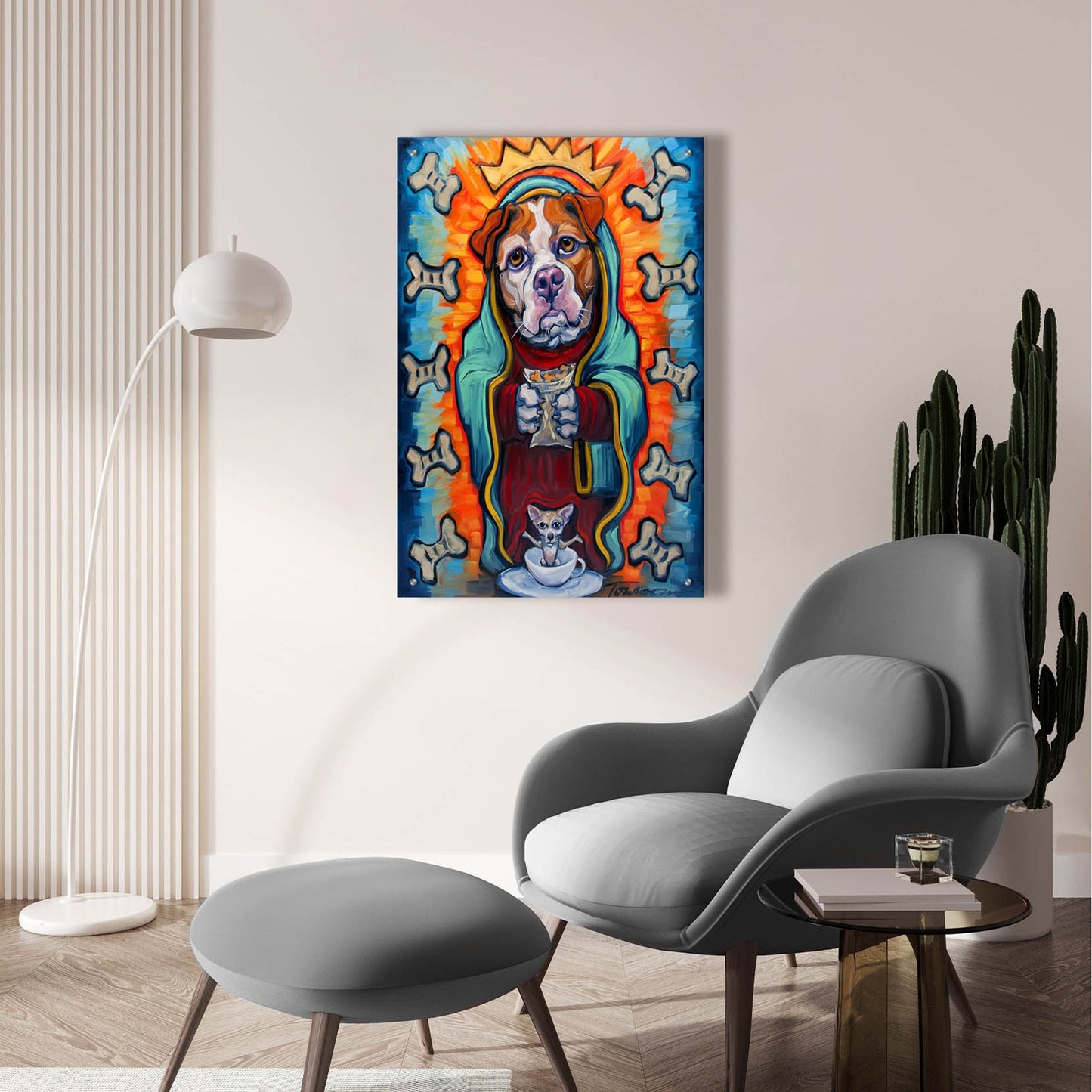 Epic Art 'Our Lady Of Perpetual Dog Biscuits' by CR Townsend, Acrylic Glass Wall Art,24x36