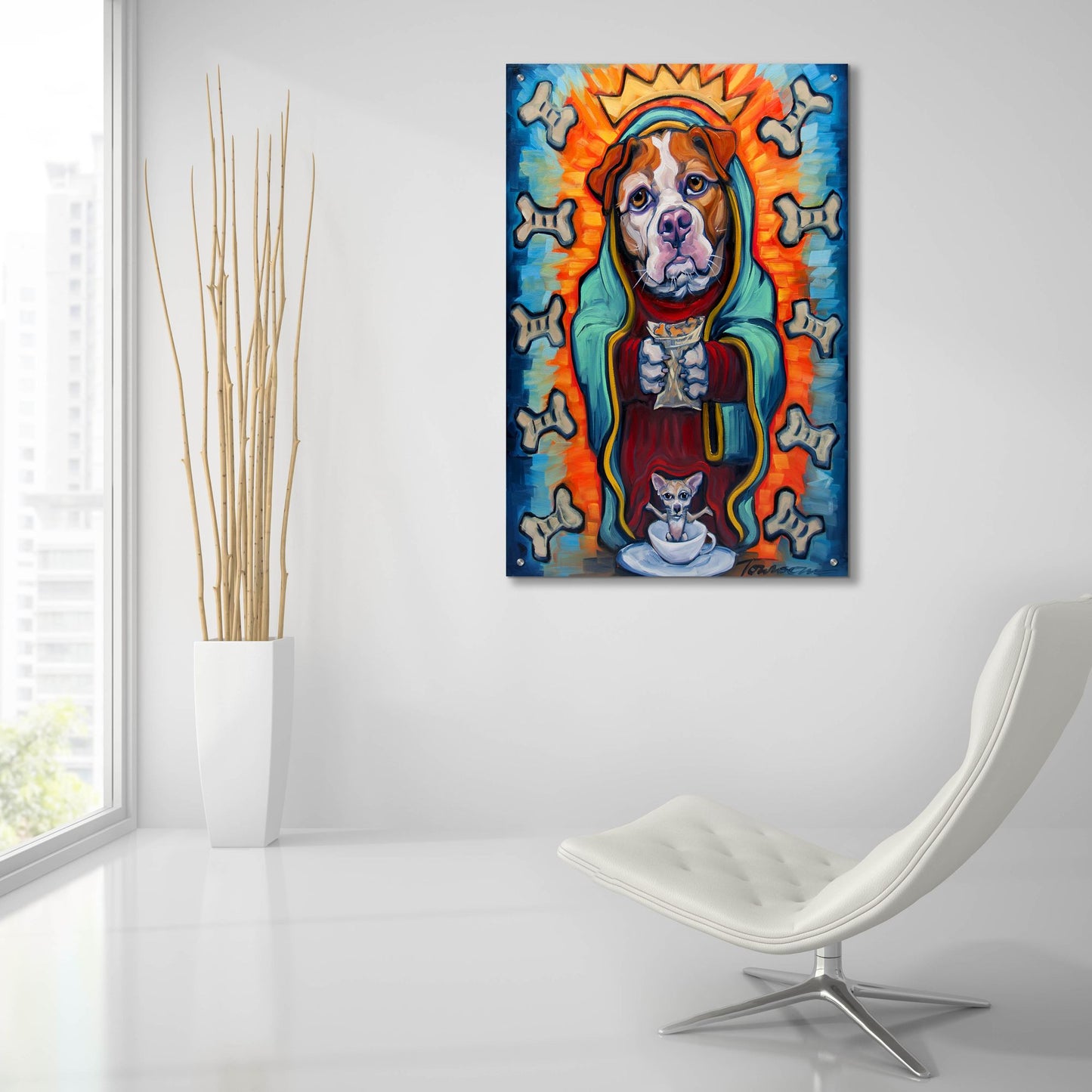 Epic Art 'Our Lady Of Perpetual Dog Biscuits' by CR Townsend, Acrylic Glass Wall Art,24x36