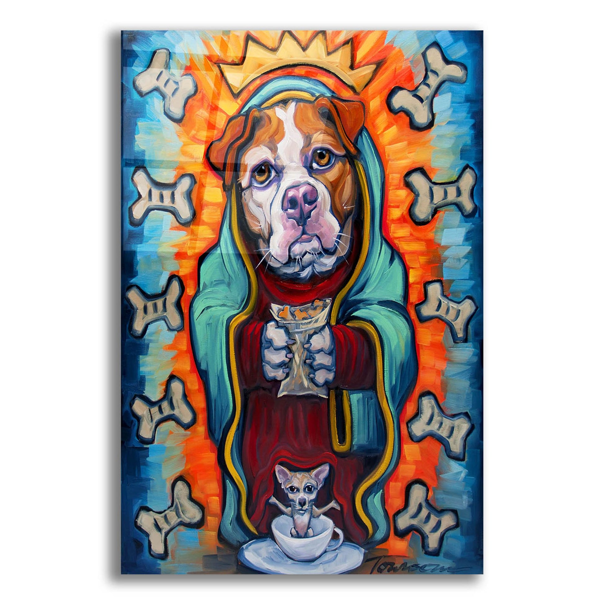 Epic Art 'Our Lady Of Perpetual Dog Biscuits' by CR Townsend, Acrylic Glass Wall Art