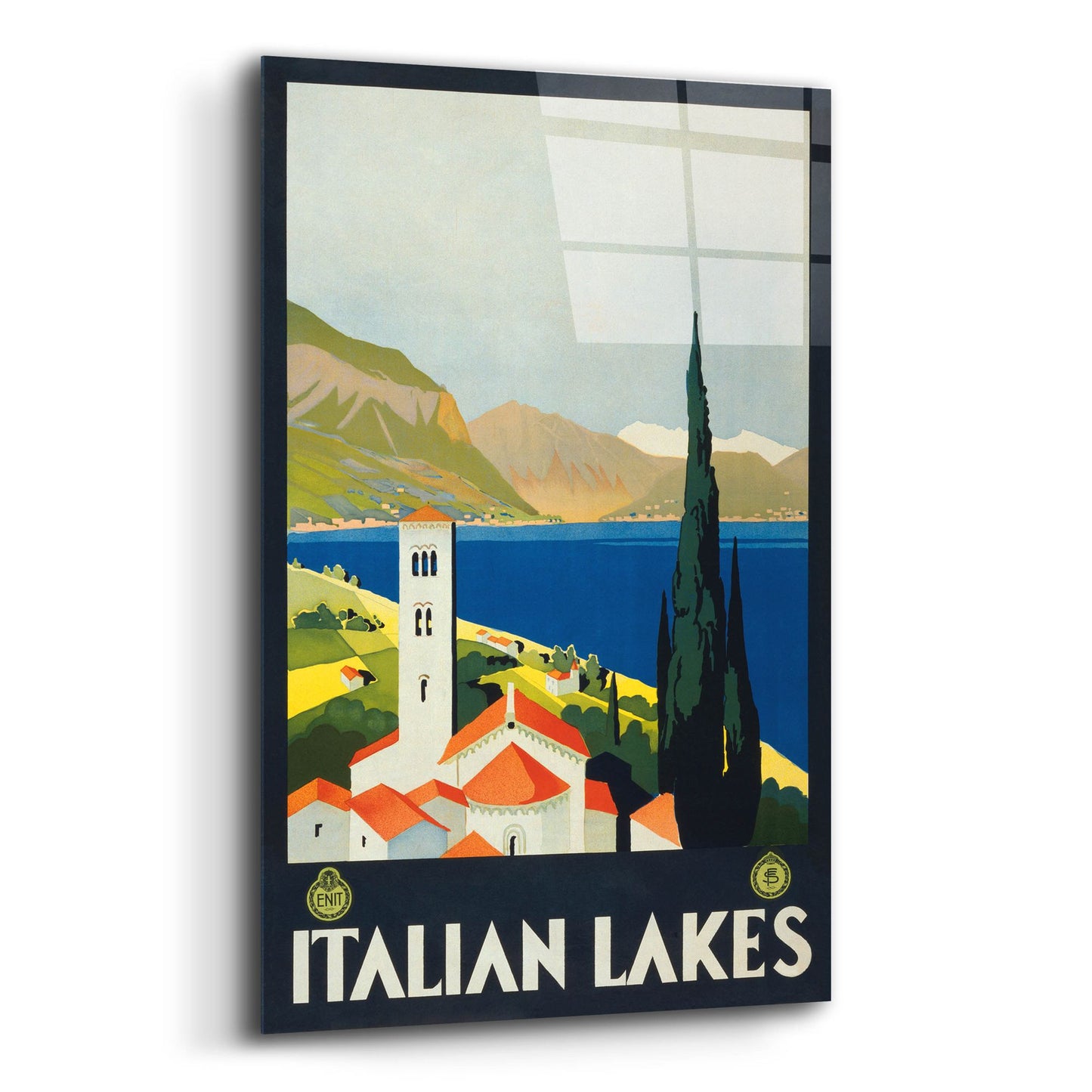 Epic Art 'Italian Lakes' by Unknown, Acrylic Glass Wall Art,12x16