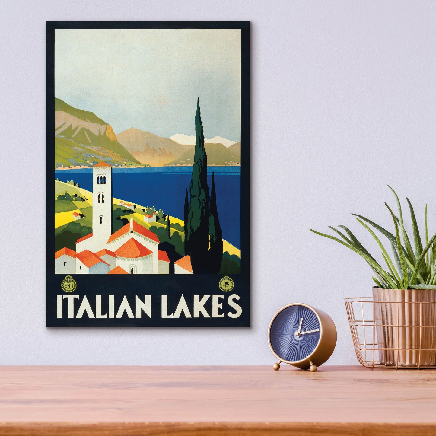 Epic Art 'Italian Lakes' by Unknown, Acrylic Glass Wall Art,12x16