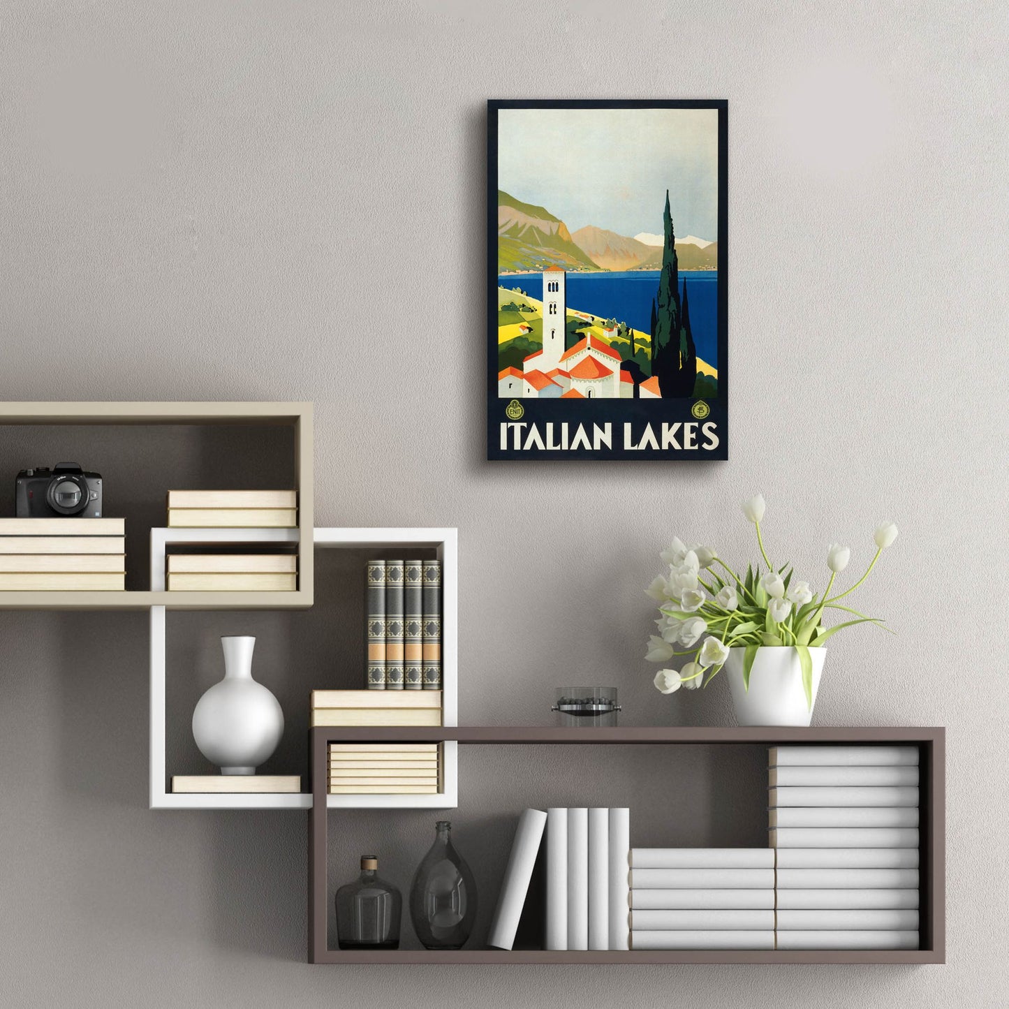 Epic Art 'Italian Lakes' by Unknown, Acrylic Glass Wall Art,16x24