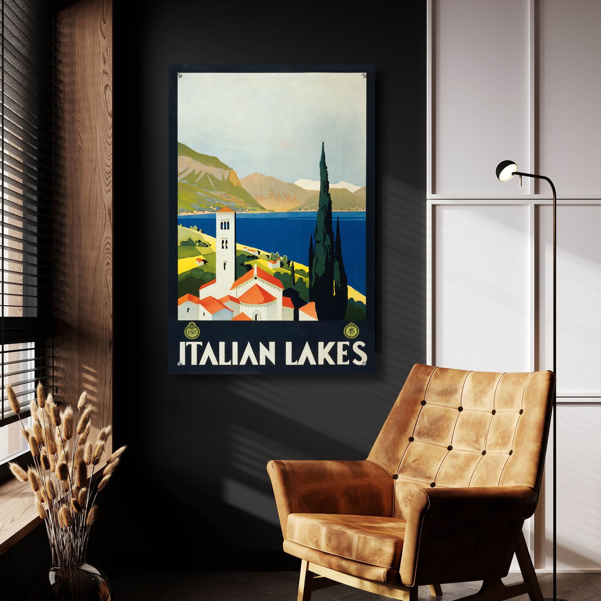 Epic Art 'Italian Lakes' by Unknown, Acrylic Glass Wall Art,24x36