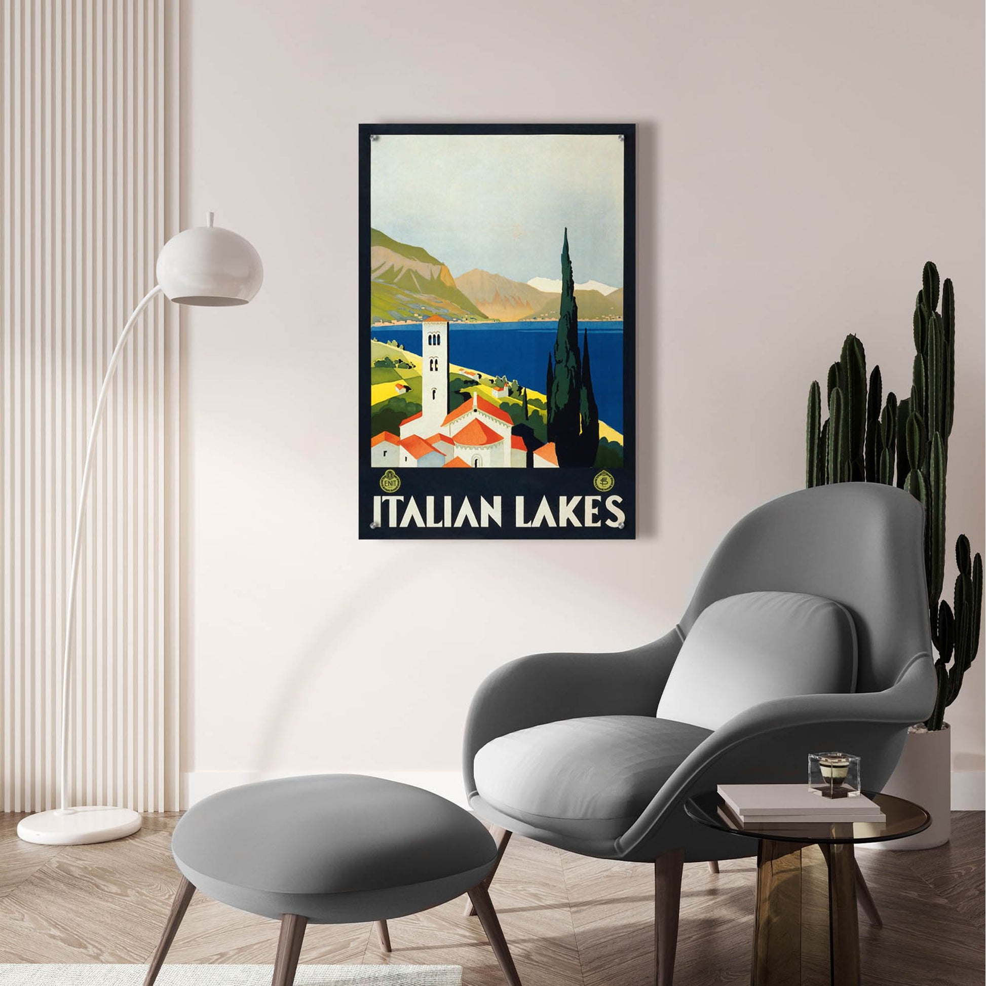 Epic Art 'Italian Lakes' by Unknown, Acrylic Glass Wall Art,24x36