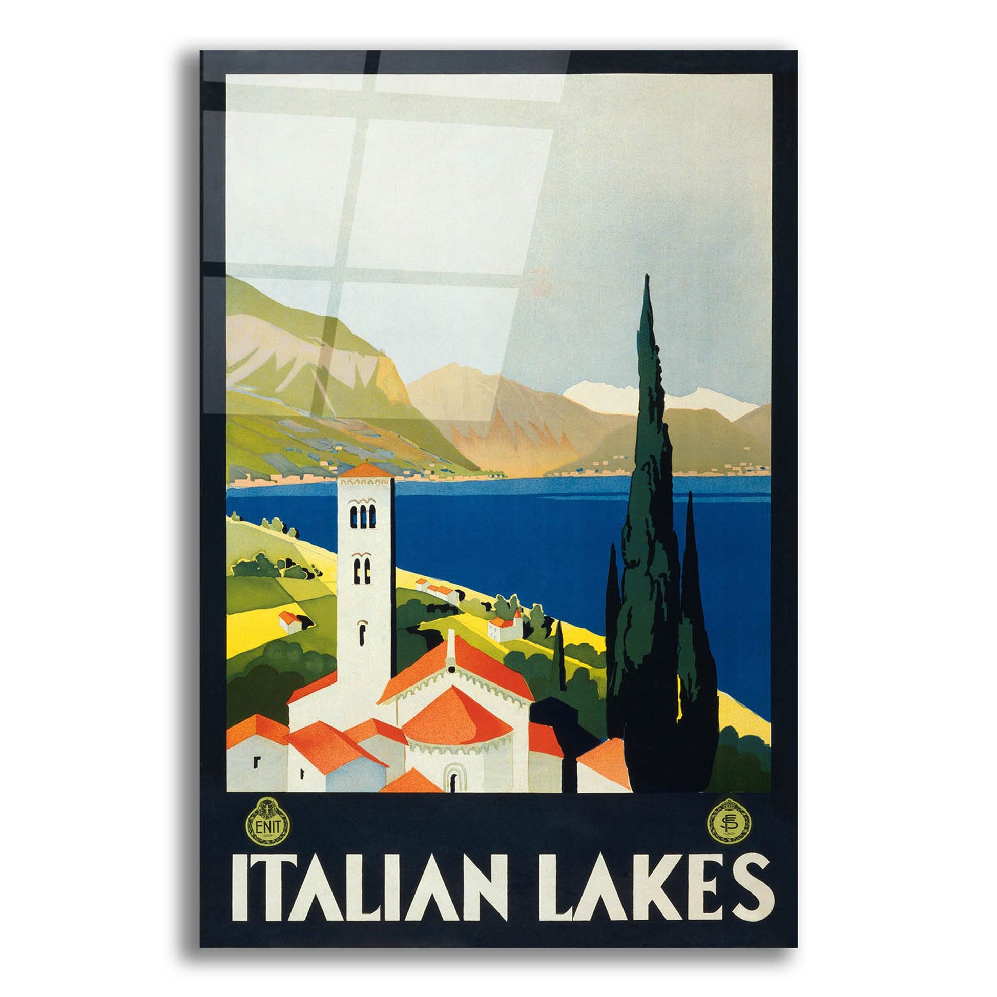 Epic Art 'Italian Lakes' by Unknown, Acrylic Glass Wall Art