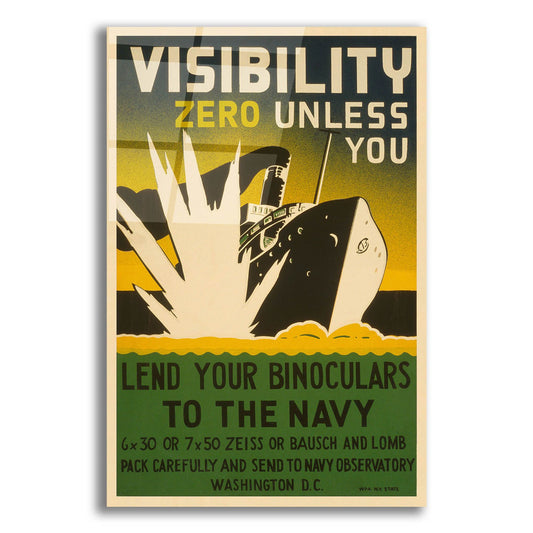 Epic Art 'Visibility Zero' by Unknown, Acrylic Glass Wall Art
