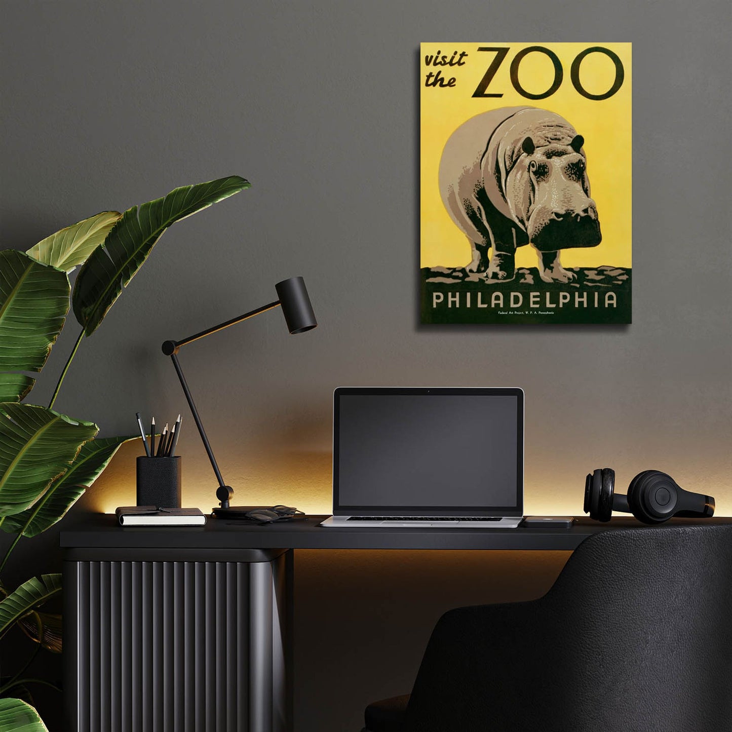 Epic Art 'Visit The Zoo' by Unknown, Acrylic Glass Wall Art,12x16