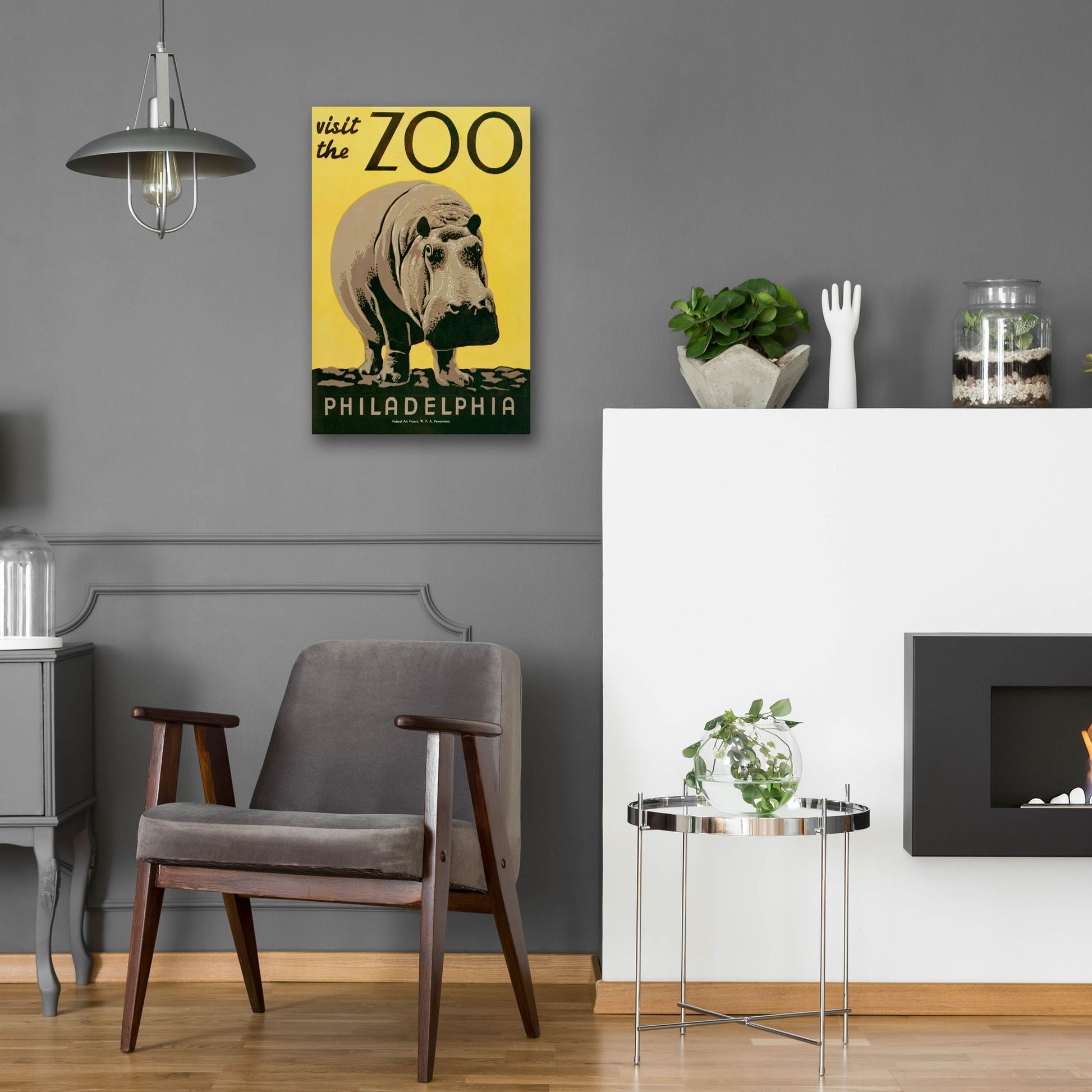 Epic Art 'Visit The Zoo' by Unknown, Acrylic Glass Wall Art,16x24