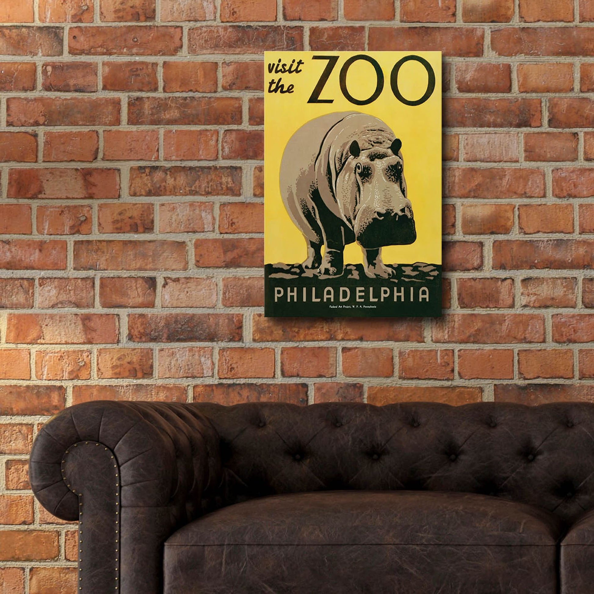 Epic Art 'Visit The Zoo' by Unknown, Acrylic Glass Wall Art,16x24