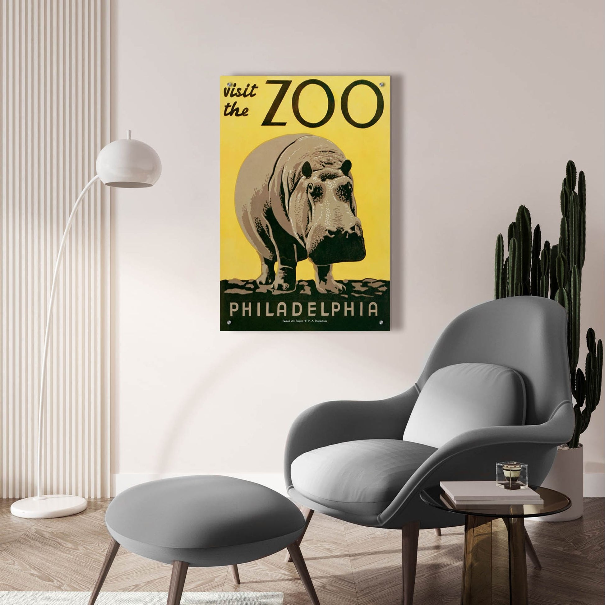 Epic Art 'Visit The Zoo' by Unknown, Acrylic Glass Wall Art,24x36