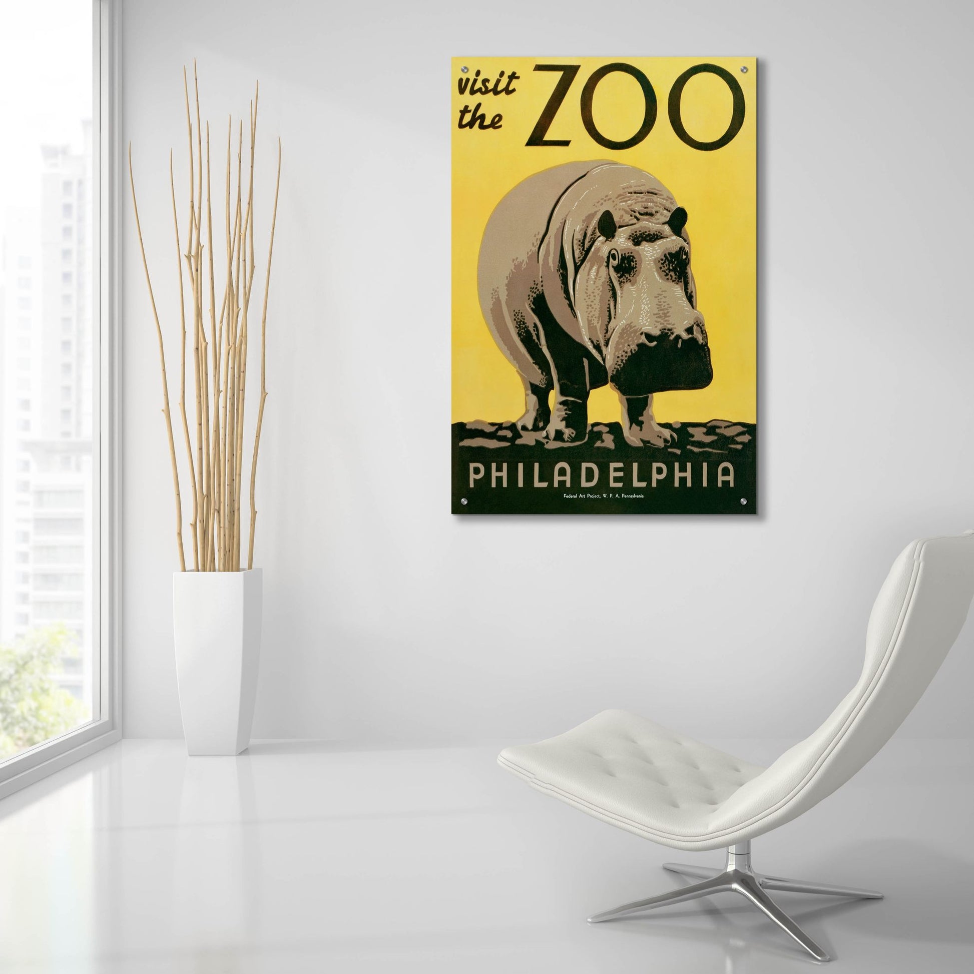 Epic Art 'Visit The Zoo' by Unknown, Acrylic Glass Wall Art,24x36