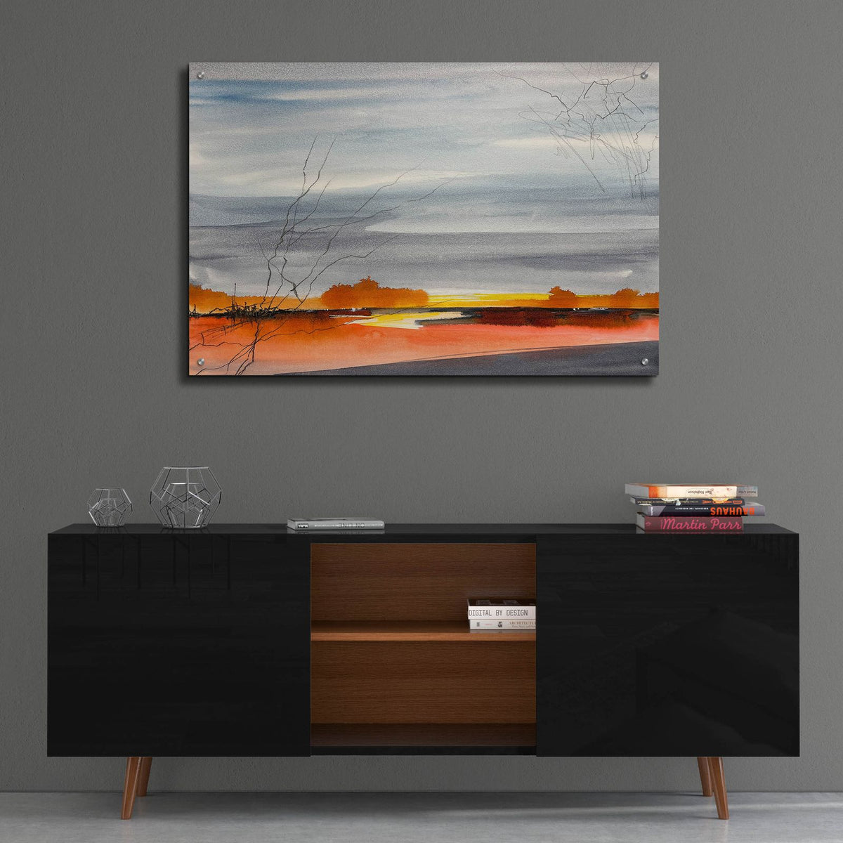 To Hear Is Not To Listen by Caryn Vainio - 36x24 acrylic wall art in a room