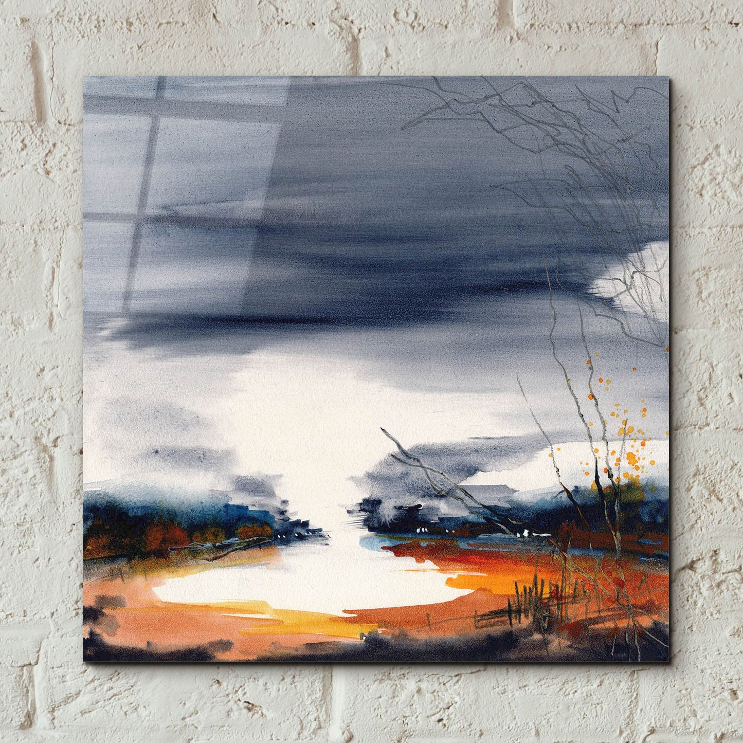 Epic Art 'Toward The Sky Deep Water' by Caryn Vainio, Acrylic Glass Wall Art,12x12