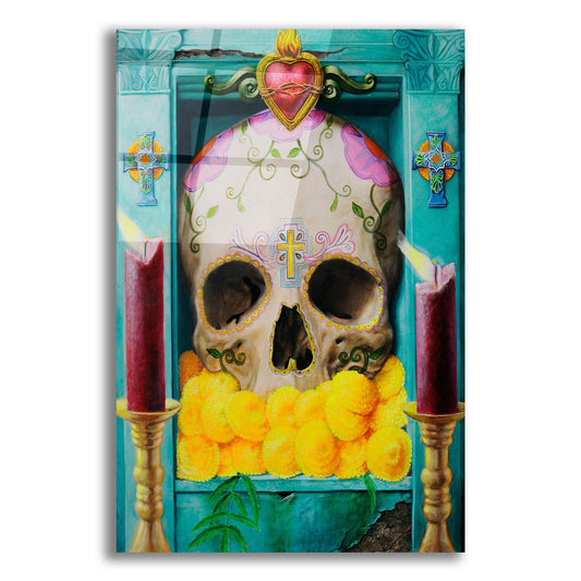 Epic Art 'Calavera' by Robert Valadez, Acrylic Glass Wall Art