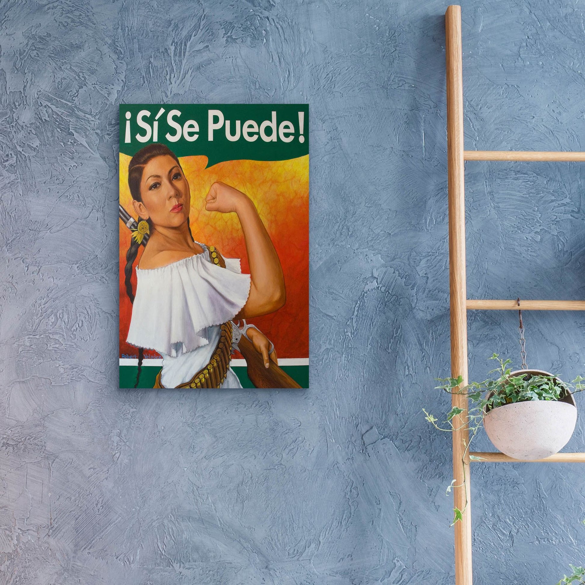 Epic Art 'Rosita Si Se Puede' by Robert Valadez, Acrylic Glass Wall Art,16x24